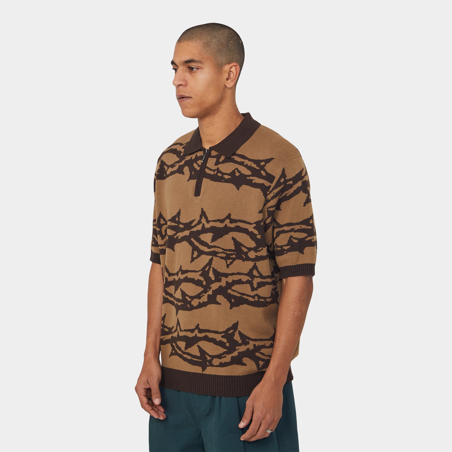 HUF (ハフ) Worldwide JP /KNITS & SWEATERS(ニット&セーター)/ FANTASIES KNIT TOP商品 / BROWN