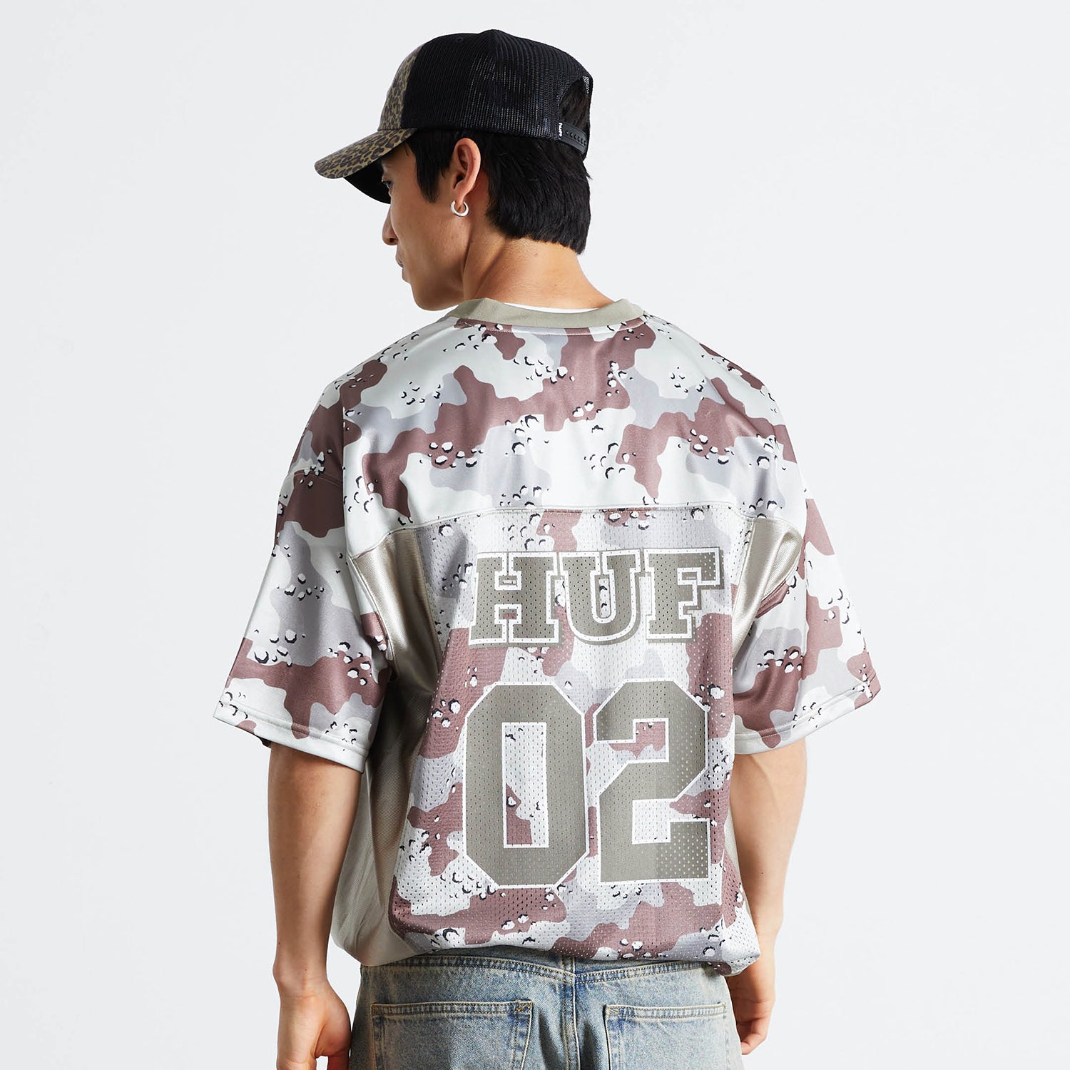 HUF (ハフ) Worldwide JP /TOPS & SHIRTS(トップス&シャツ)/ CAMO FOOTBALL JERSEY商品 / BROWN