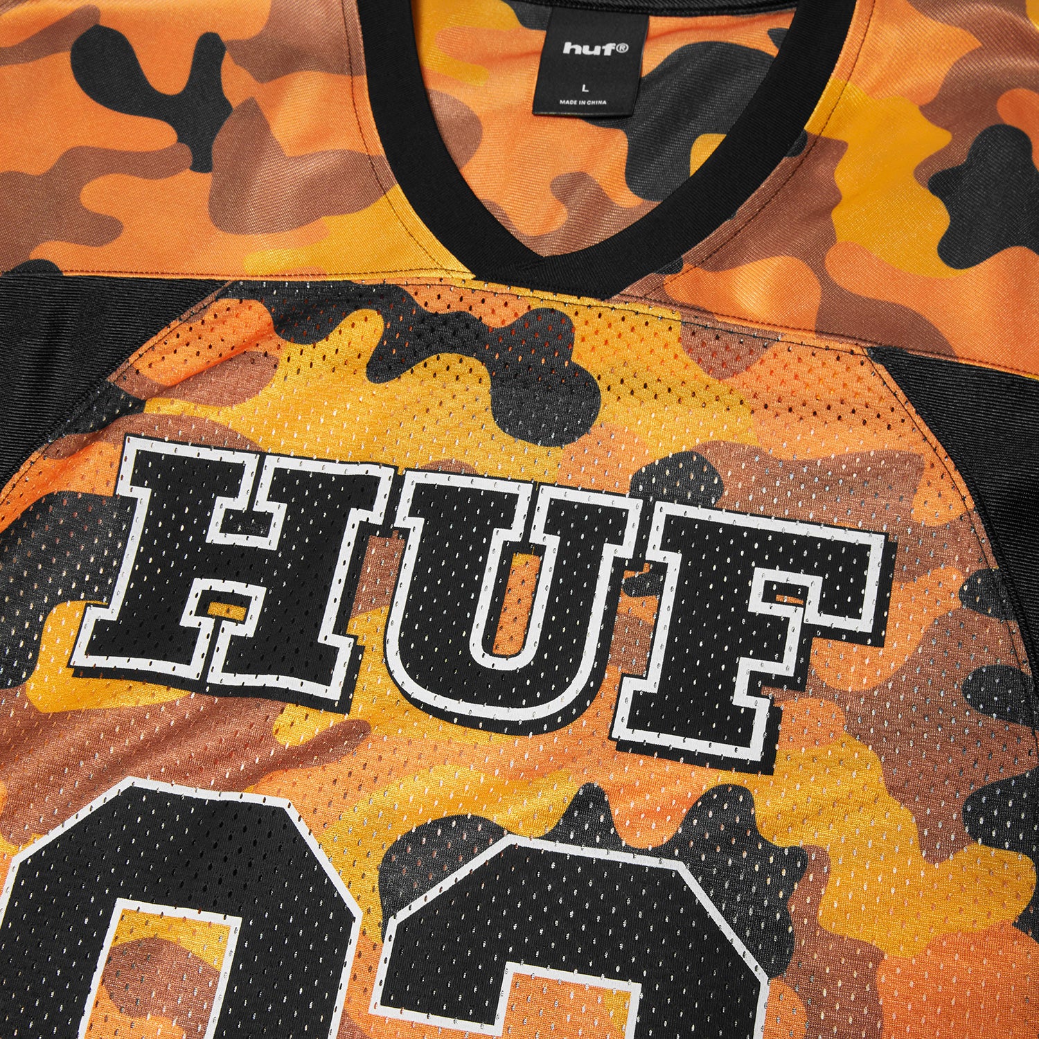 HUF (ハフ) Worldwide JP /TOPS & SHIRTS(トップス&シャツ)/ CAMO FOOTBALL JERSEY商品 / BROWN