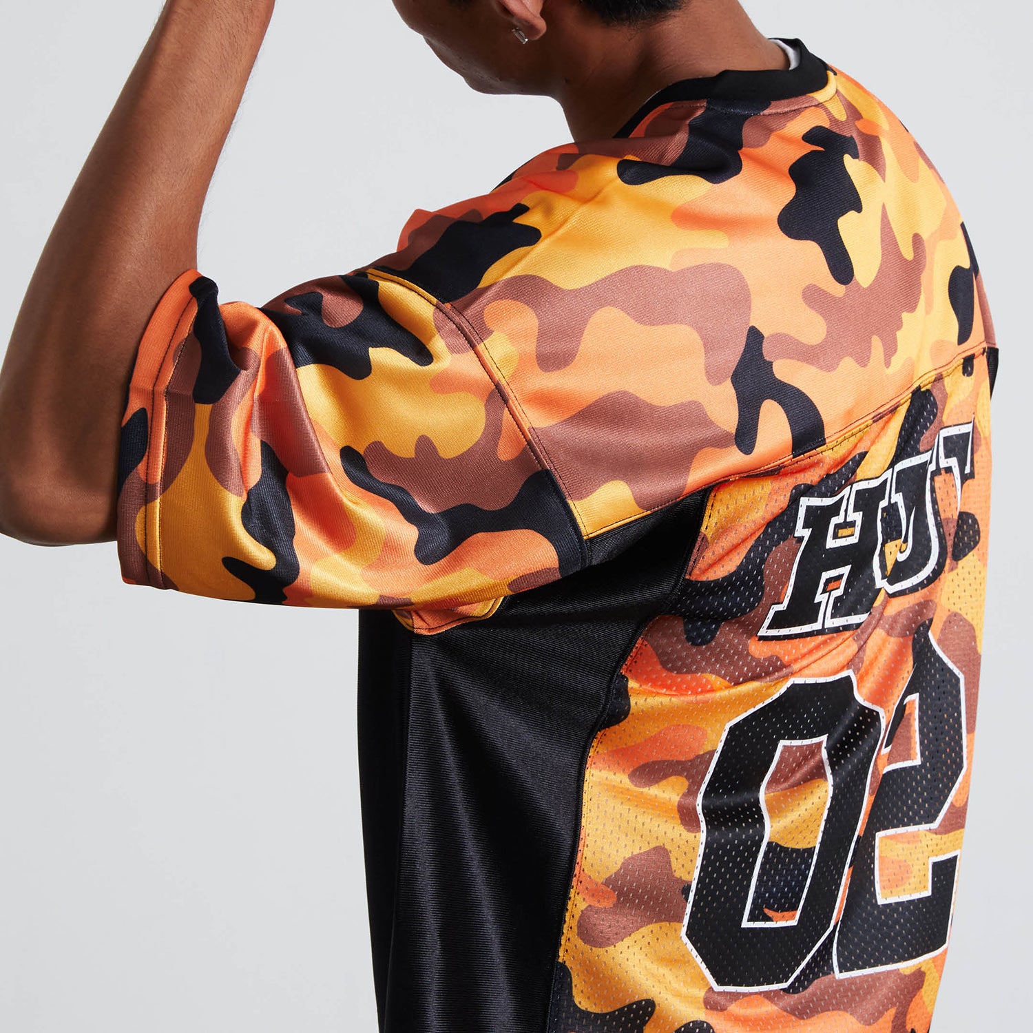 HUF (ハフ) Worldwide JP /TOPS & SHIRTS(トップス&シャツ)/ CAMO FOOTBALL JERSEY商品 / BROWN