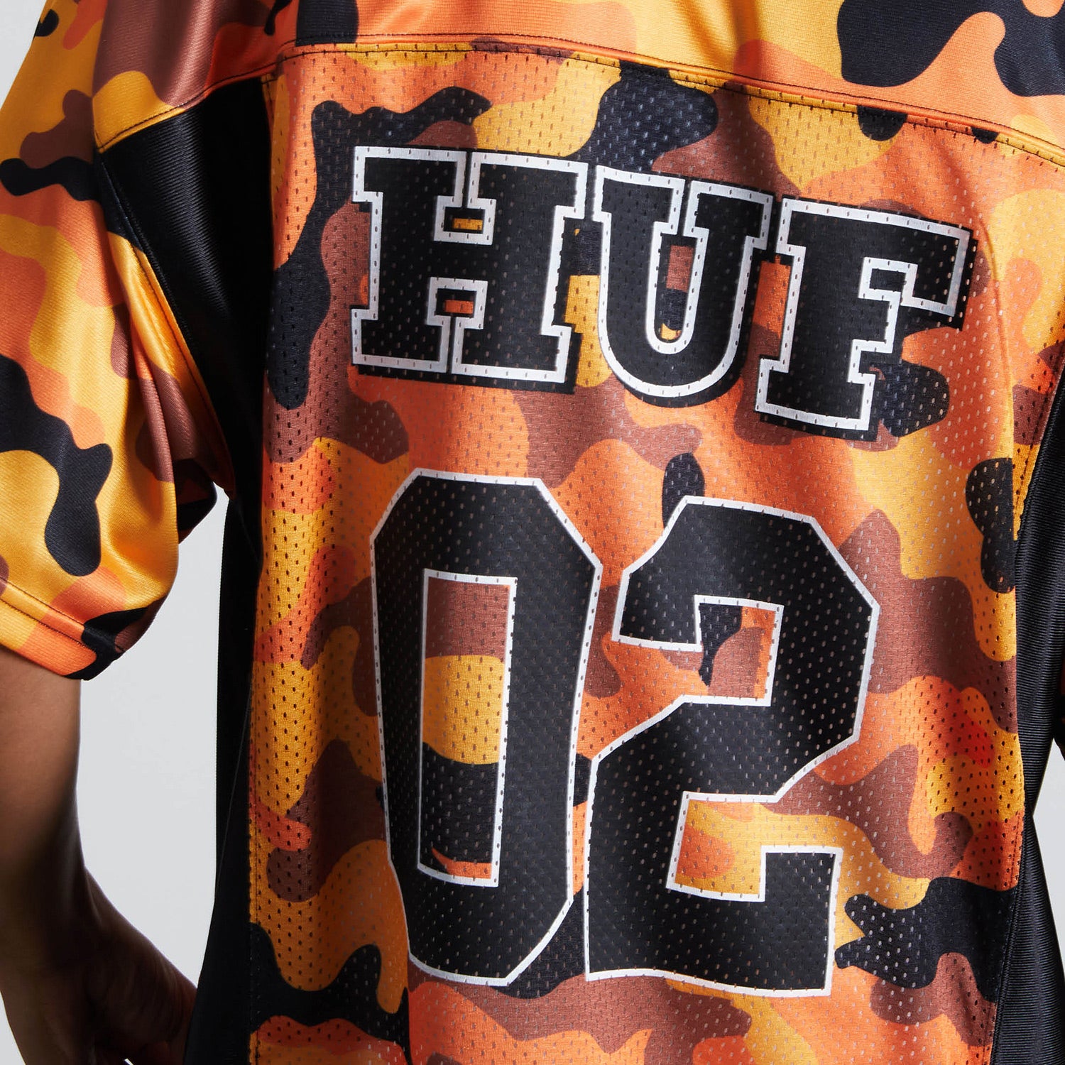 HUF (ハフ) Worldwide JP /TOPS & SHIRTS(トップス&シャツ)/ CAMO FOOTBALL JERSEY商品 / BROWN