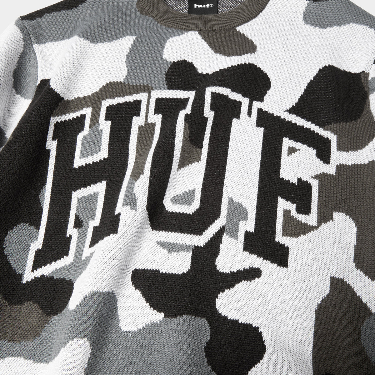 HUF (ハフ) Worldwide JP /KNITS & SWEATERS(ニット&セーター)/ ARCH JACQUARD CAMO CREWNECK商品 / CAMO