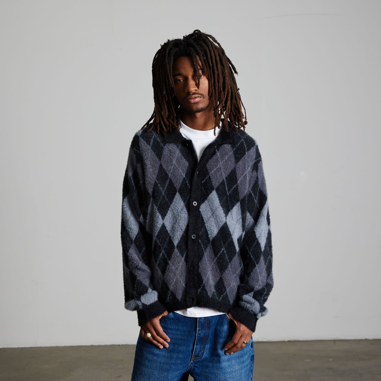 HUF (ハフ) Worldwide JP /KNITS & SWEATERS(ニット&セーター)/ COOPER MOHAIR SWEATER商品 / DARK BROWN