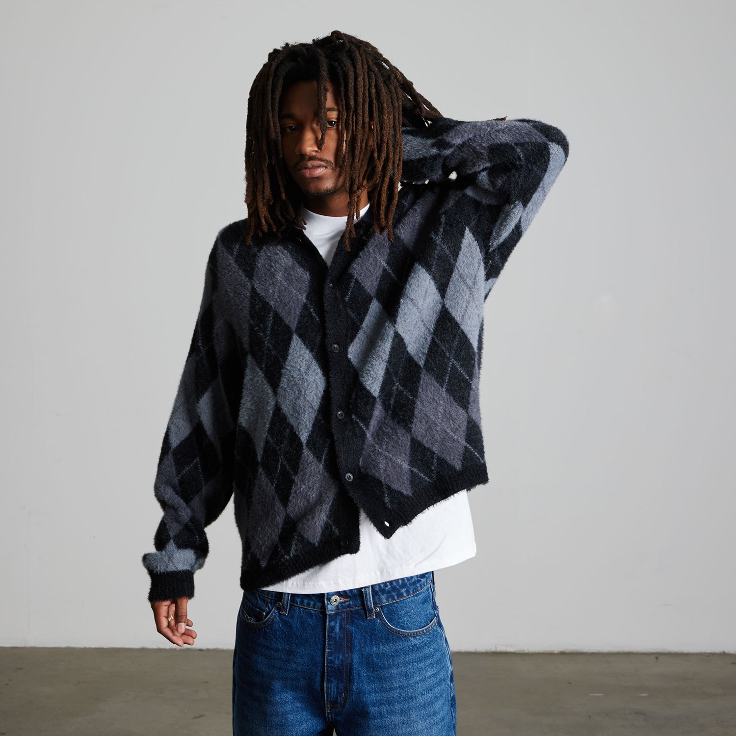 HUF (ハフ) Worldwide JP /KNITS & SWEATERS(ニット&セーター)/ COOPER MOHAIR SWEATER商品 / DARK BROWN