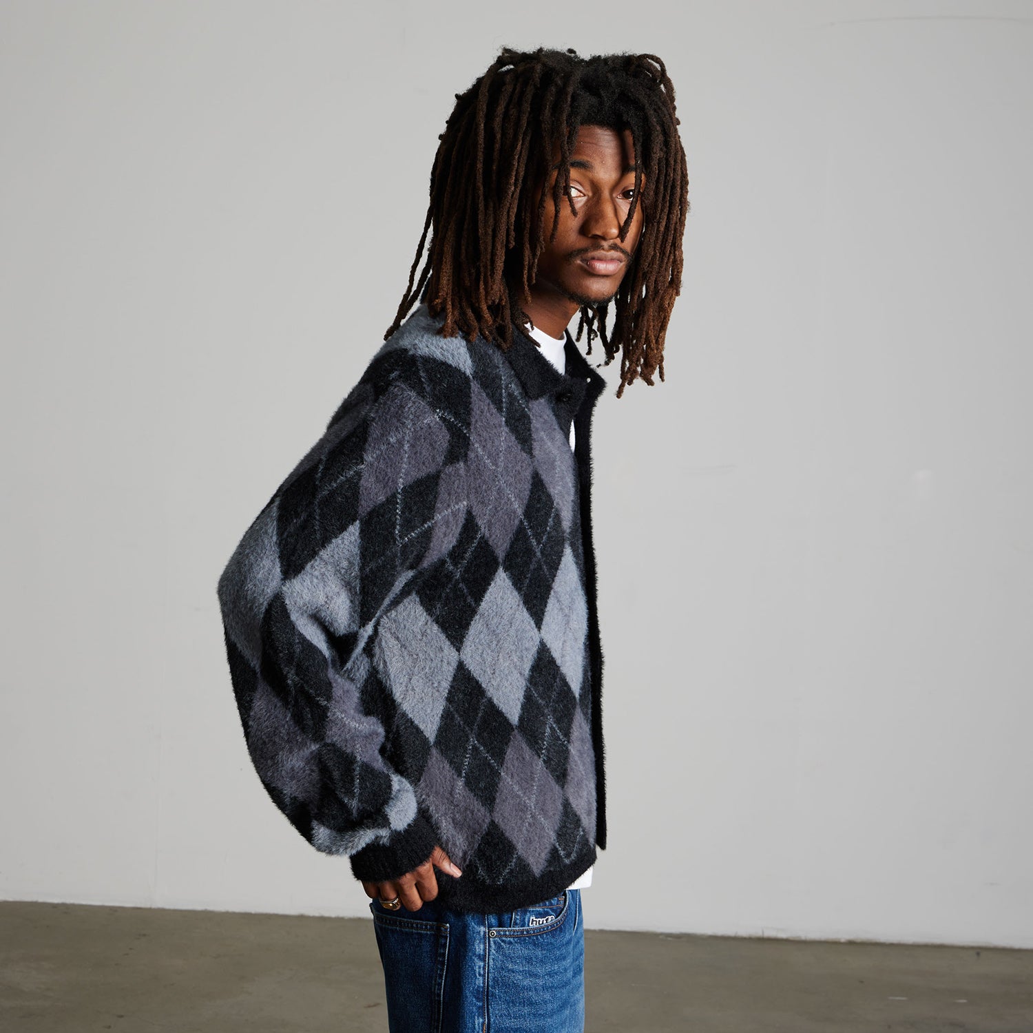 HUF (ハフ) Worldwide JP /KNITS & SWEATERS(ニット&セーター)/ COOPER MOHAIR SWEATER商品 / DARK BROWN