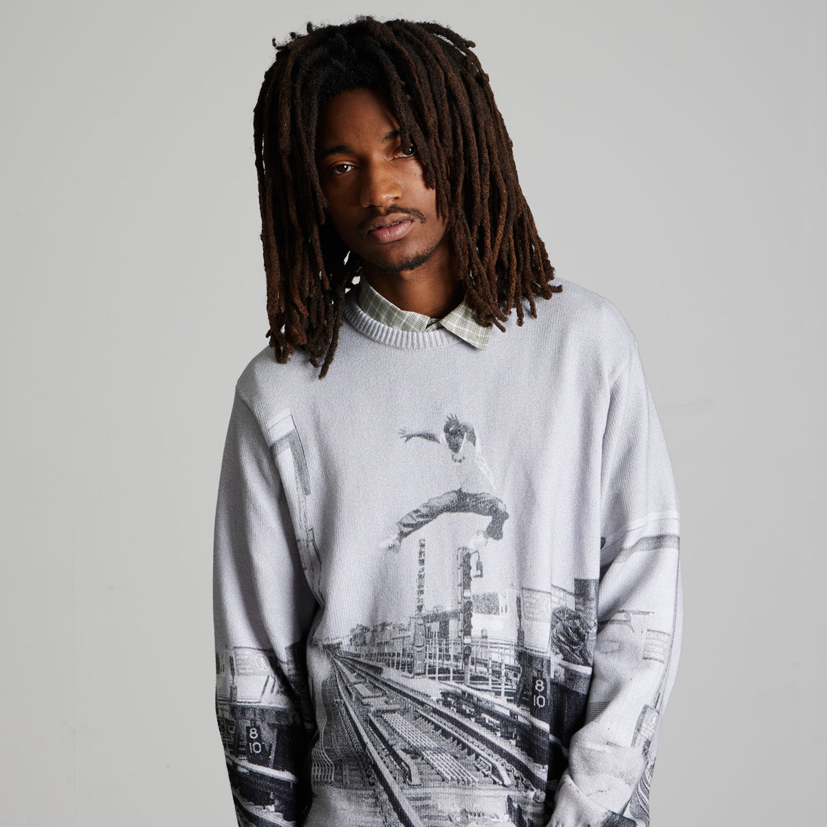 HUF (ハフ) Worldwide JP /KNITS & SWEATERS(ニット&セーター)/ TAKING THE LEAP SWEATER商品 / MULTI