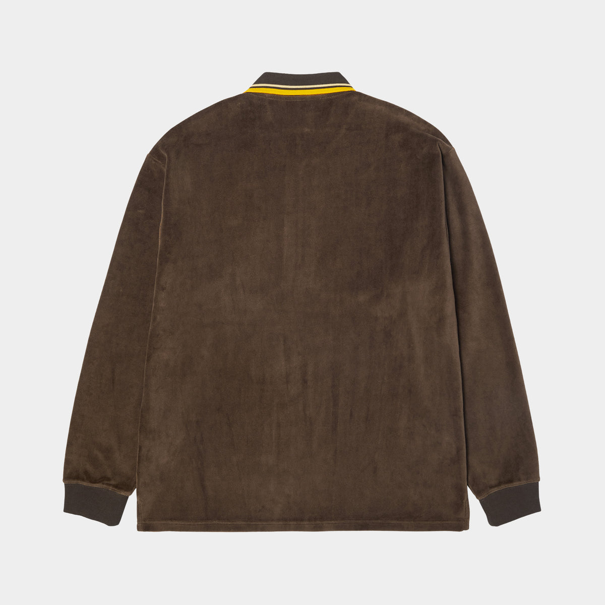 HUF (ハフ) Worldwide JP /TOPS & SHIRTS(トップス&シャツ)/ PARKER VELOUR LS POLO商品 / BROWN