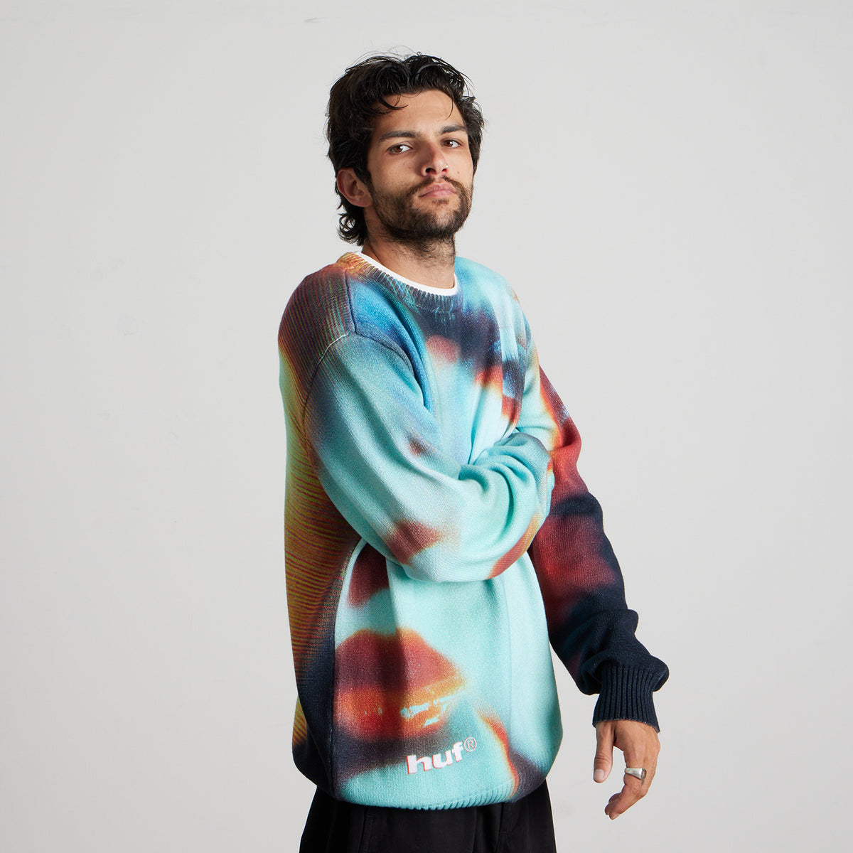 HUF (ハフ) Worldwide JP /KNITS & SWEATERS(ニット&セーター)/ VISAGE PRINTED SWEATER商品 / MULTI