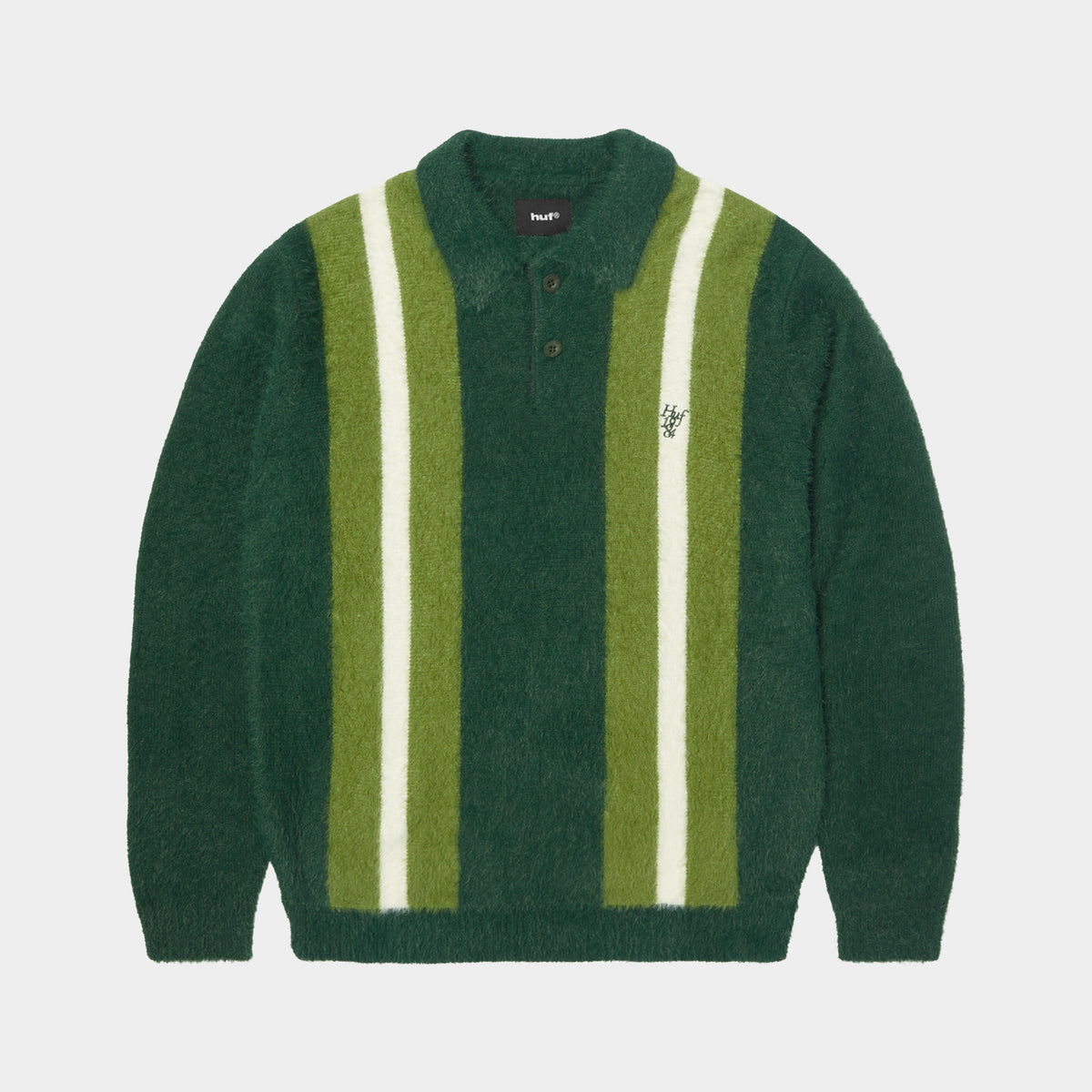 HUF (ハフ) Worldwide JP /KNITS & SWEATERS(ニット&セーター)/ MILTON SHAGGY POLO SWEATER商品 / BROWN