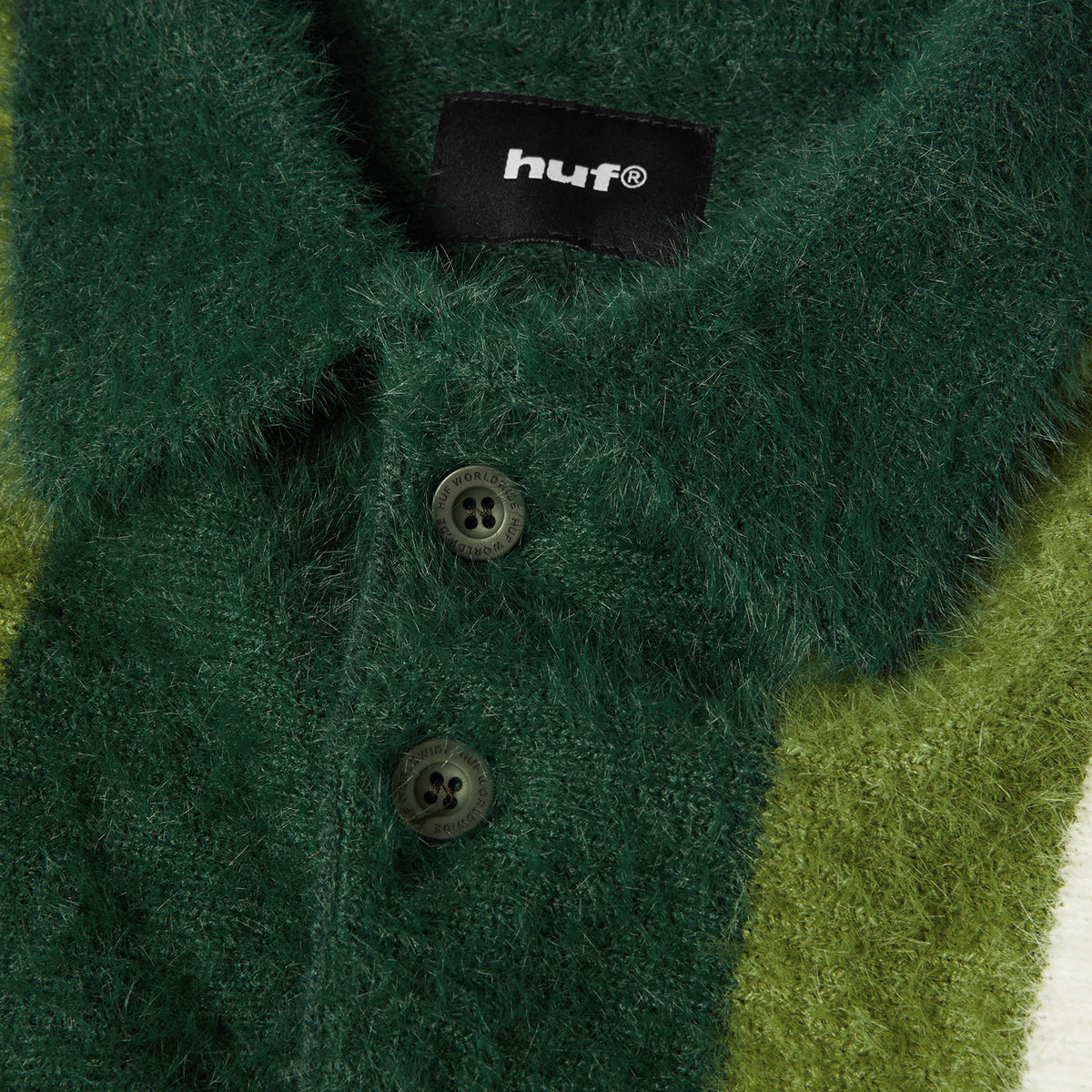 HUF (ハフ) Worldwide JP /KNITS & SWEATERS(ニット&セーター)/ MILTON SHAGGY POLO SWEATER商品 / BROWN