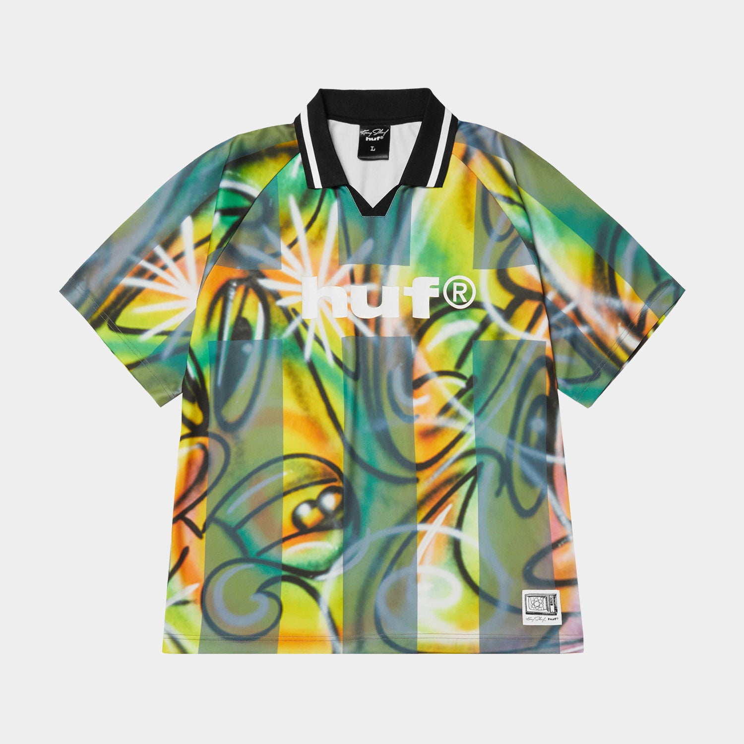 HUF (ハフ) Worldwide JP /TOPS & SHIRTS(トップス&シャツ)/ KENNY SCHARF MULTITUD SOCCER JERSEY商品 / MULTI