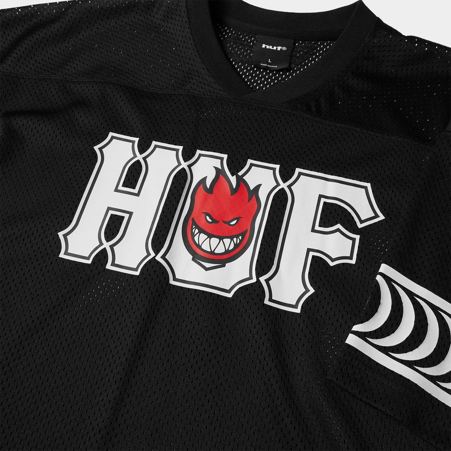HUF (ハフ) Worldwide JP /TOPS & SHIRTS(トップス&シャツ)/ huf X SPITFIRE END ZONE JERSEY商品 / BLACK