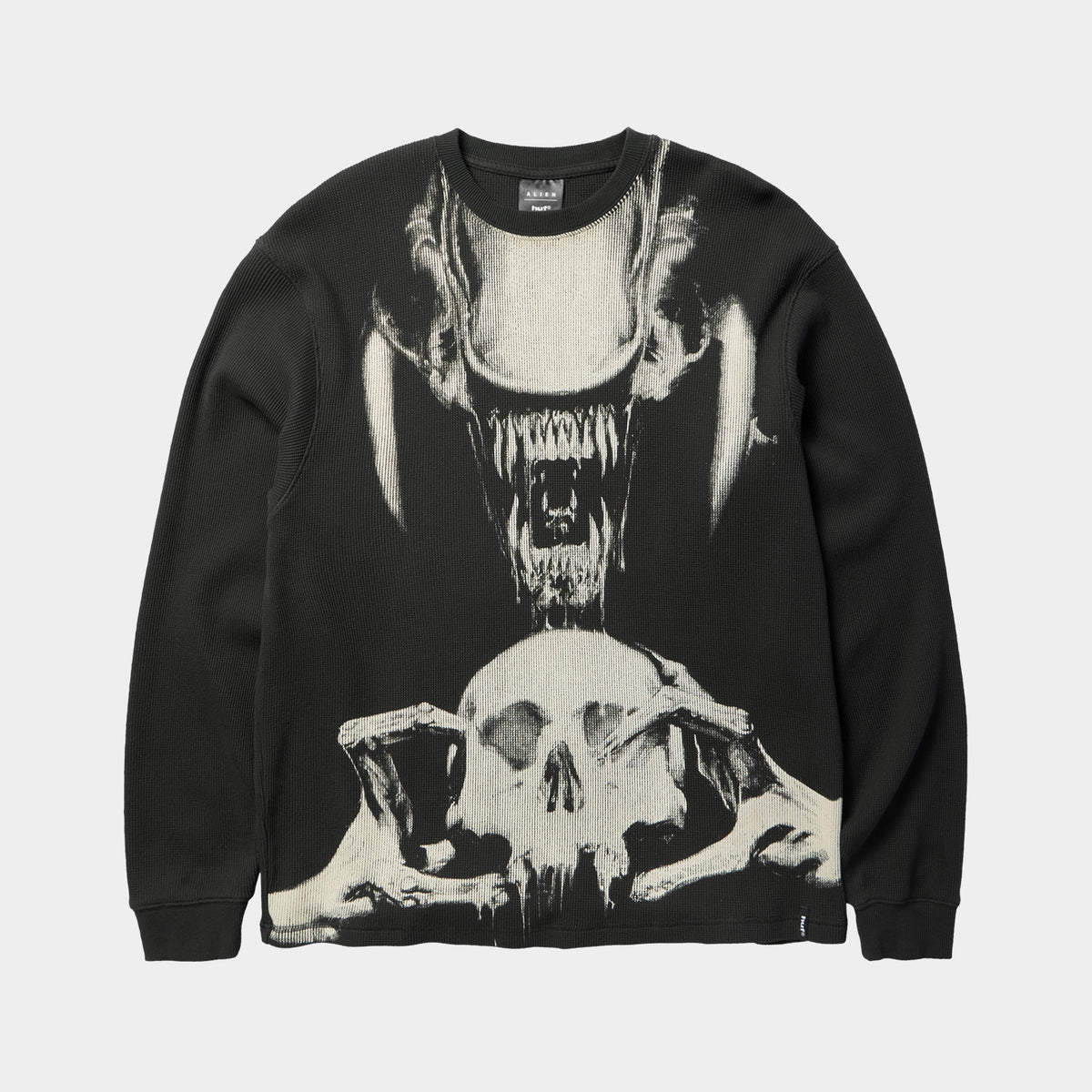 HUF (ハフ) Worldwide JP /TOPS & SHIRTS(トップス&シャツ)/ HUF X ALIENS XENOMORPH LS THERMAL商品 / VINTAGE BLACK