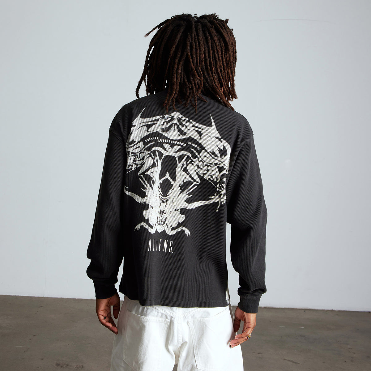 HUF (ハフ) Worldwide JP /TOPS & SHIRTS(トップス&シャツ)/ HUF X ALIENS XENOMORPH LS THERMAL商品 / VINTAGE BLACK