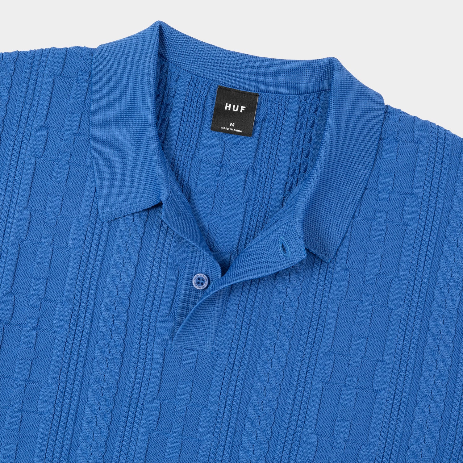 HUF (ハフ) Worldwide JP /KNITS & SWEATERS(ニット&セーター)/ HUF POLO TOP商品 / PACIFIC BLUE