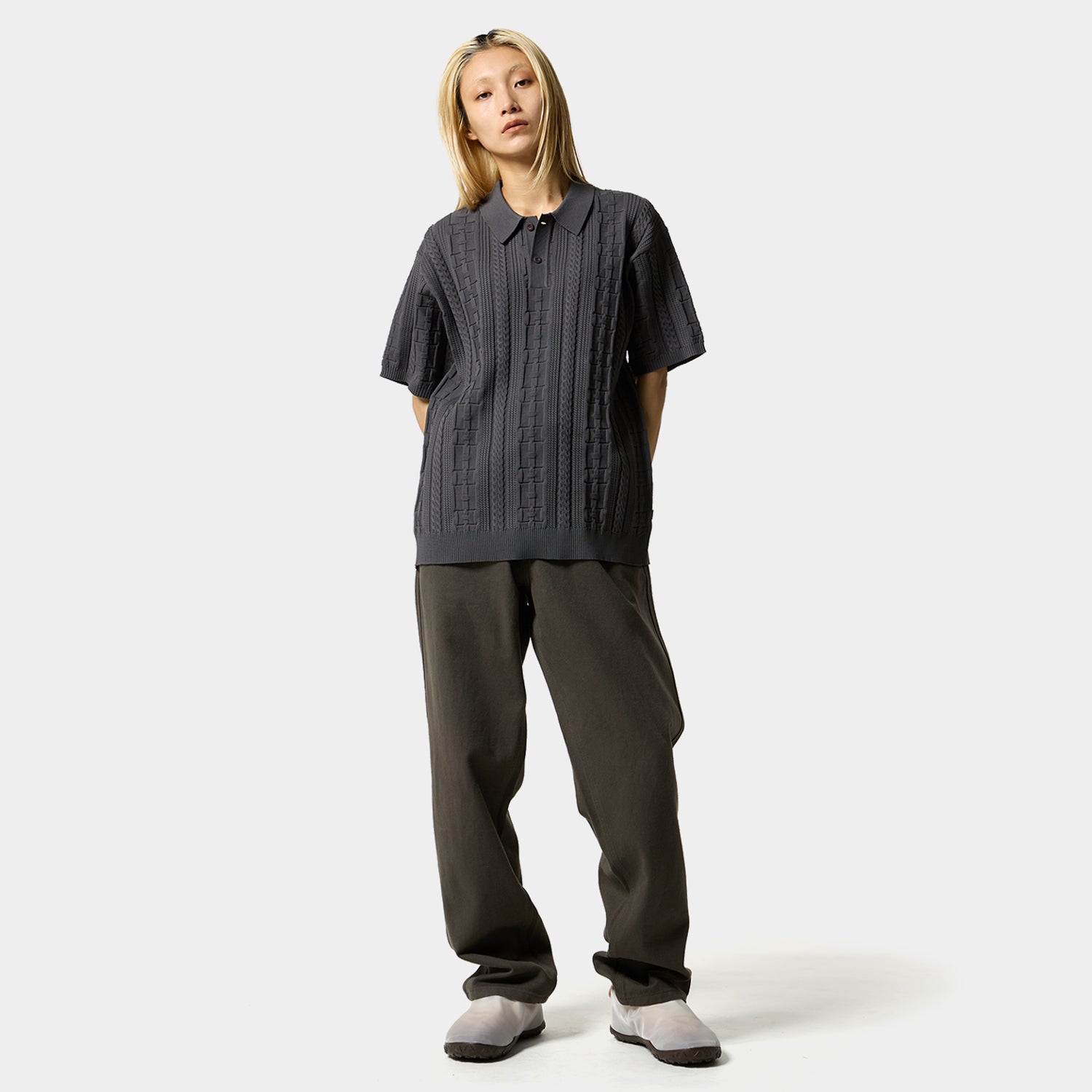 HUF (ハフ) Worldwide JP /KNITS & SWEATERS(ニット&セーター)/ HUF POLO TOP商品 / PACIFIC BLUE