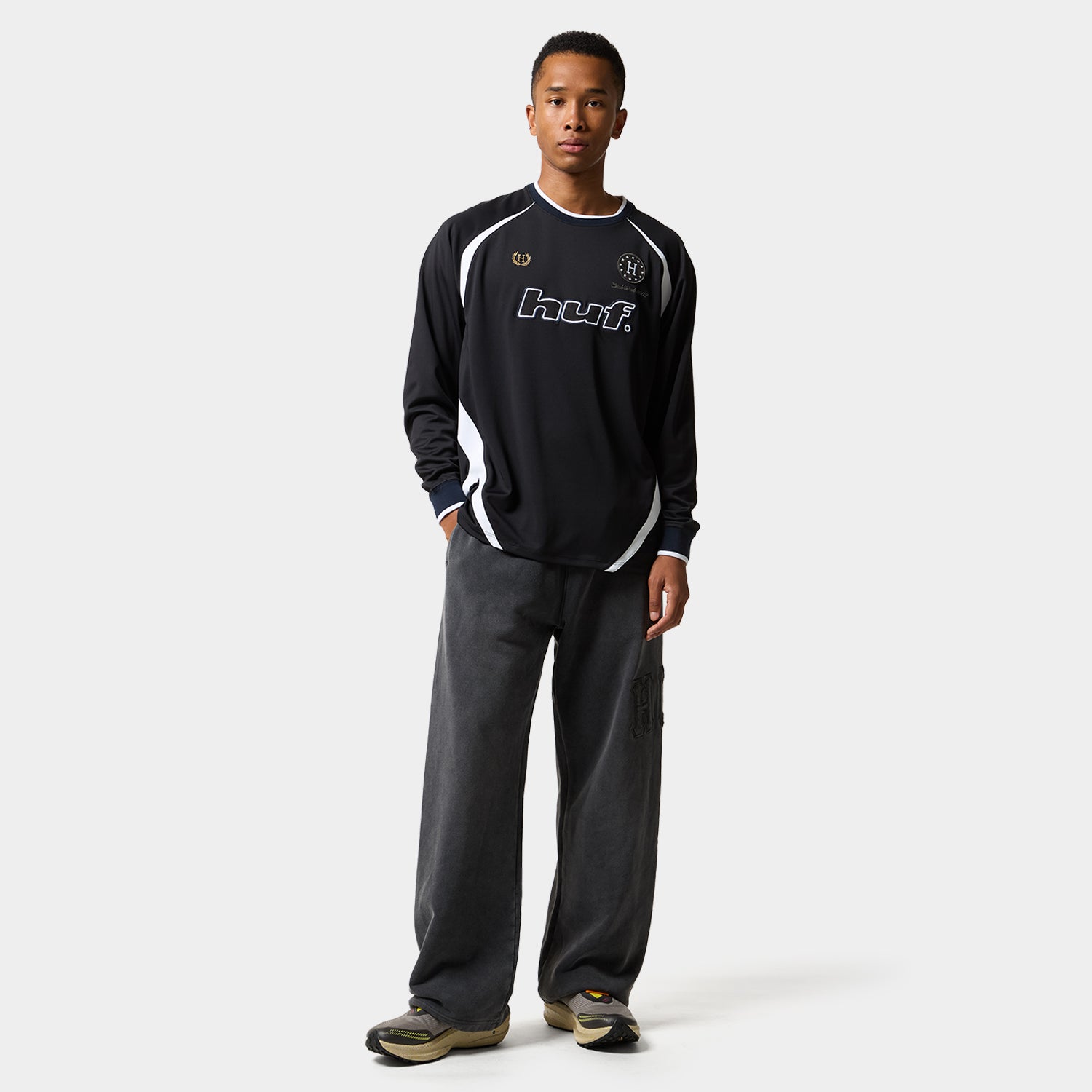 HUF (ハフ) Worldwide JP /TOPS & SHIRTS(トップス&シャツ)/ LUX JERSEY LS CREW商品 / AQUA