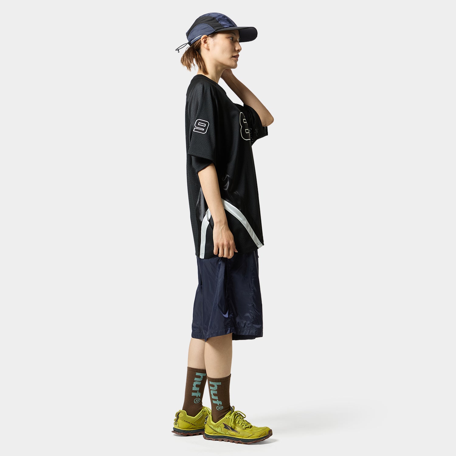 HUF (ハフ) Worldwide JP /TOPS & SHIRTS(トップス&シャツ)/ CROSS CONDITIONS FOOTBALL CREW商品 / BLACK