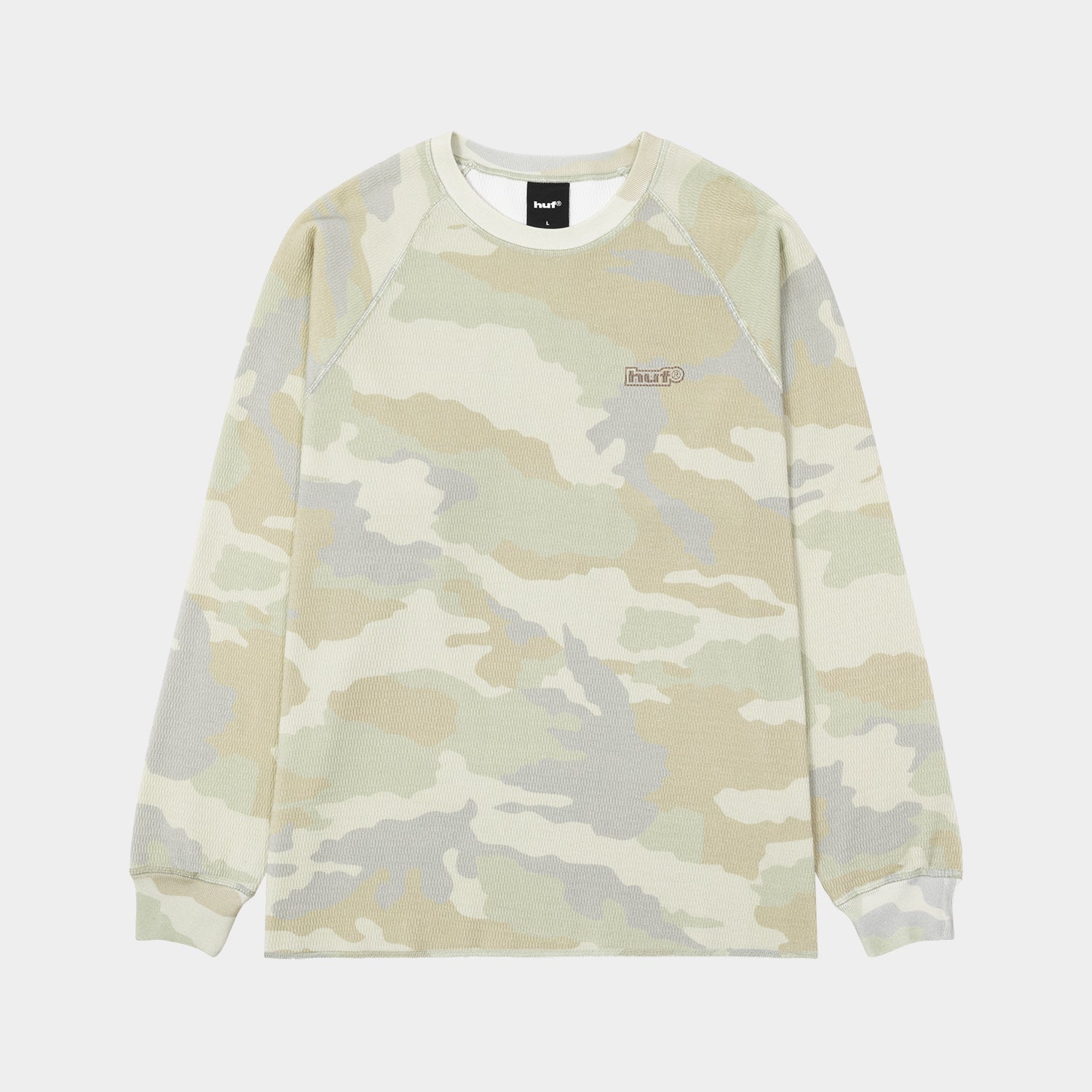 HUF (ハフ) Worldwide JP /TOPS & SHIRTS(トップス&シャツ)/ 89 OUTLINE LS RAGLAN商品 / CAMO