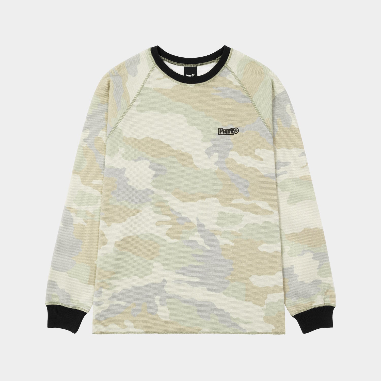 HUF (ハフ) Worldwide JP / TOPS & SHIRTS(トップス&シャツ) / 89 OUTLINE LS RAGLAN商品 / CAMO