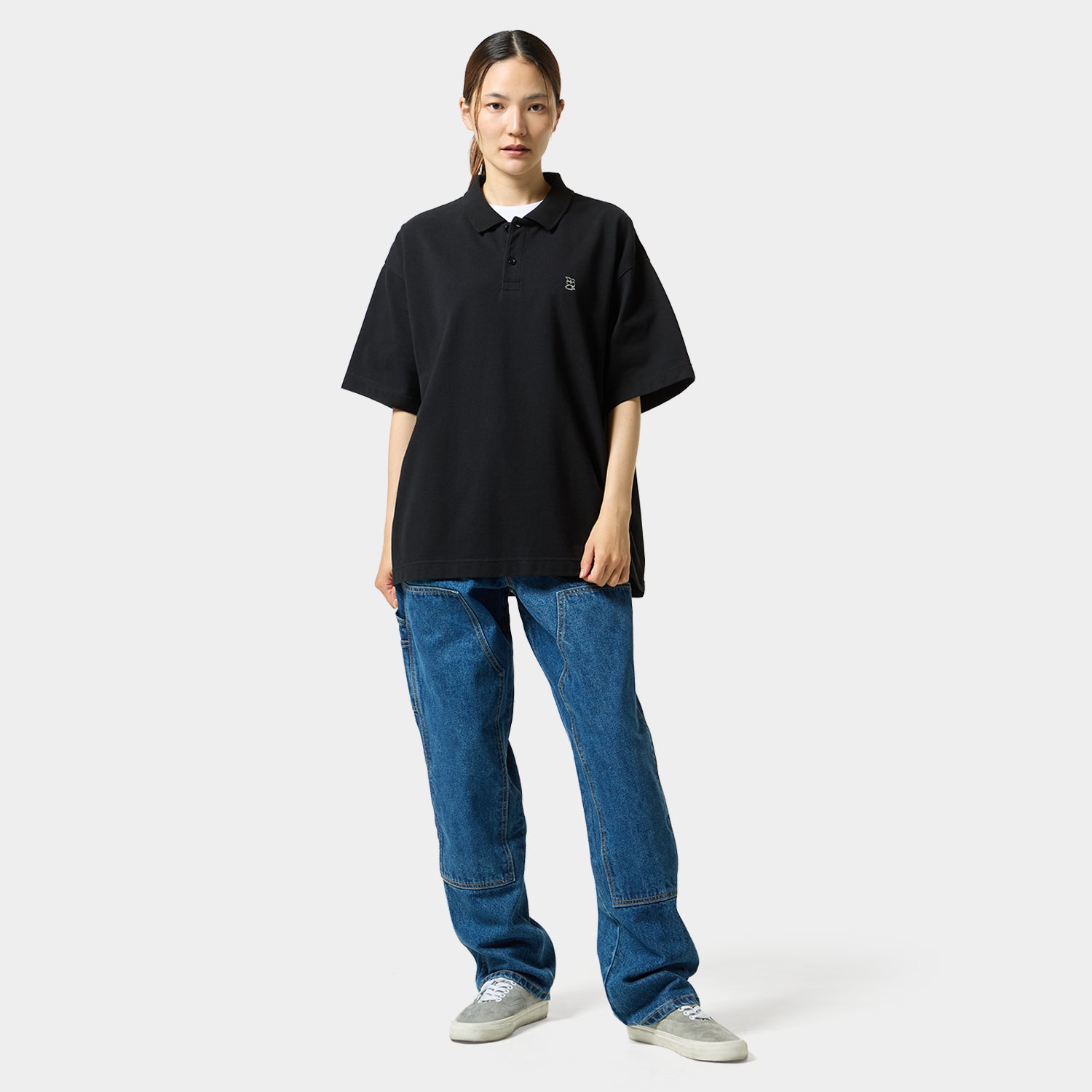 HUF (ハフ) Worldwide JP /TOPS & SHIRTS(トップス&シャツ)/ MEGABLAST POLO TOP商品 / BLACK