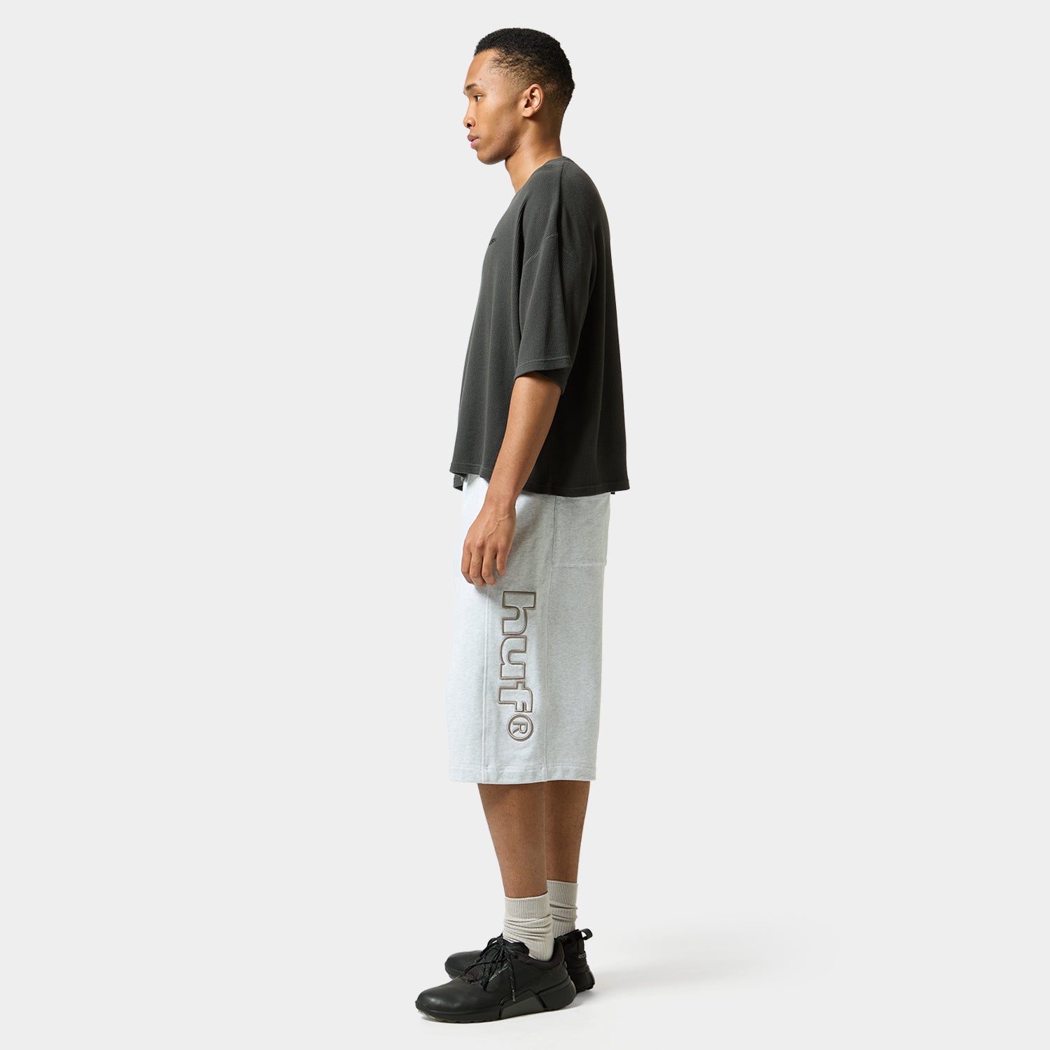 HUF (ハフ) Worldwide JP /TOPS & SHIRTS(トップス&シャツ)/ ALL CAPS THERMAL CREW商品 / NAVY