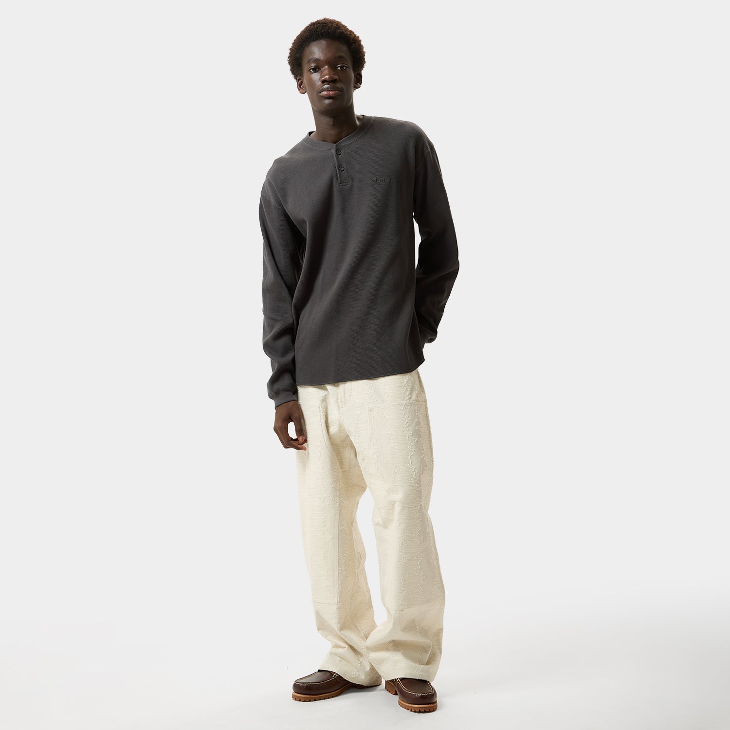 HUF (ハフ) Worldwide JP /TOPS & SHIRTS(トップス&シャツ)/ 89 OVAL HENRY THERMAL商品 / CHARCOAL