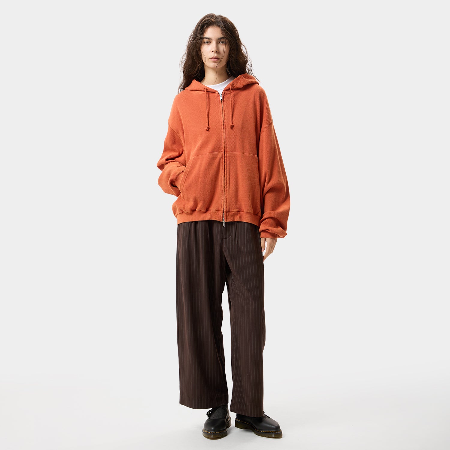 HUF (ハフ) Worldwide JP /HOODIES(パーカー)/ CROP THERMAL FULL ZIP HOODIE商品 / RED