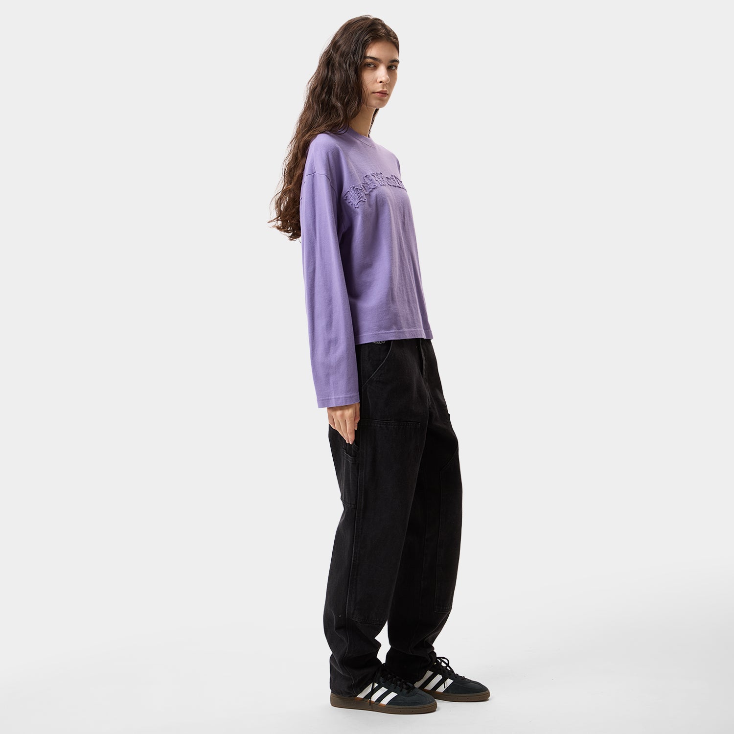 HUF (ハフ) Worldwide JP /TOPS & SHIRTS(トップス&シャツ)/ OLYMPIA LS CREW商品 / PURPLE