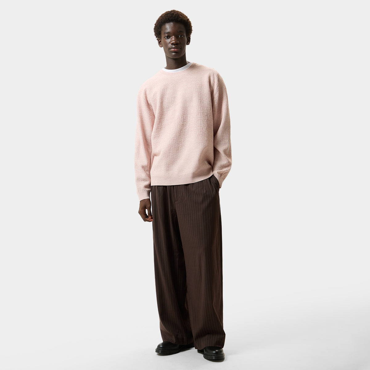HUF (ハフ) Worldwide JP /()/ 1984 KNIT LS TOP商品 / PEACH