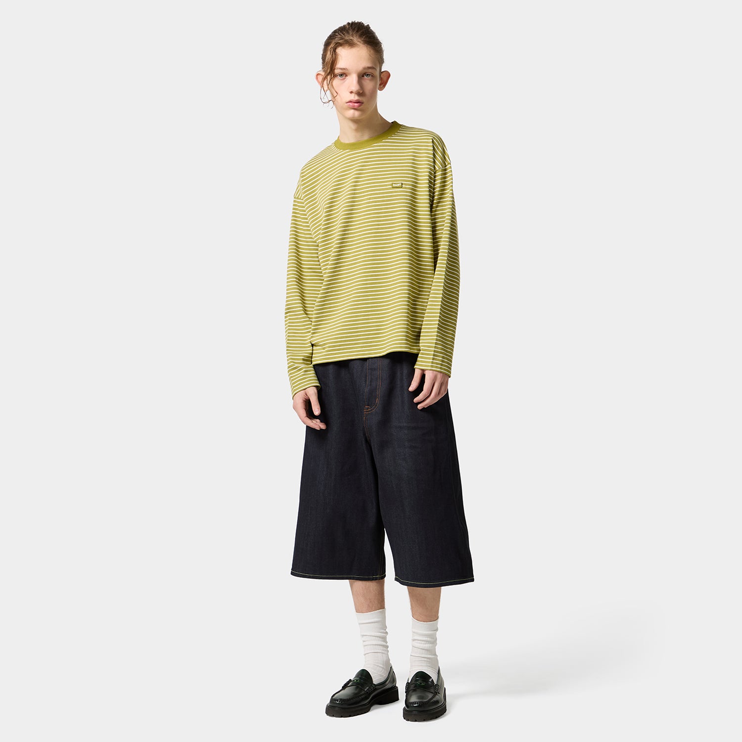 HUF (ハフ) Worldwide JP /TOPS & SHIRTS(トップス&シャツ)/ AIR FLOW LS BORDER CREW商品 / NAVY