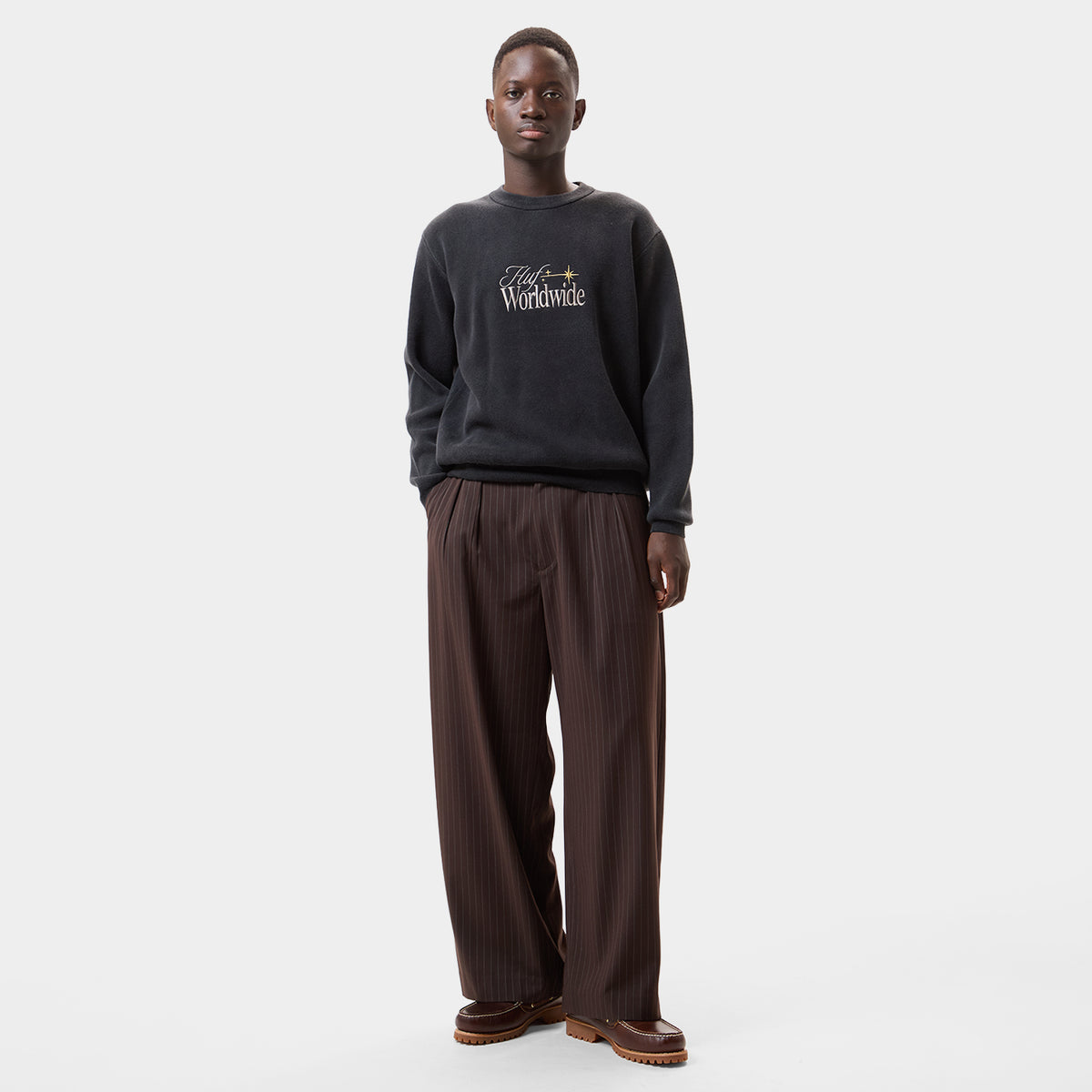 HUF (ハフ) Worldwide JP /KNITS & SWEATERS(ニット&セーター)/ ORION CONTRAST SWEATER商品 / BLACK