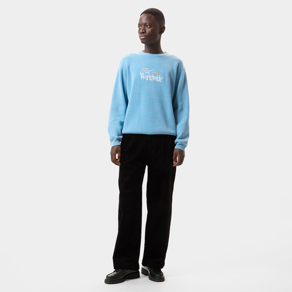 HUF (ハフ) Worldwide JP /KNITS & SWEATERS(ニット&セーター)/ ORION CONTRAST SWEATER商品 / BLACK
