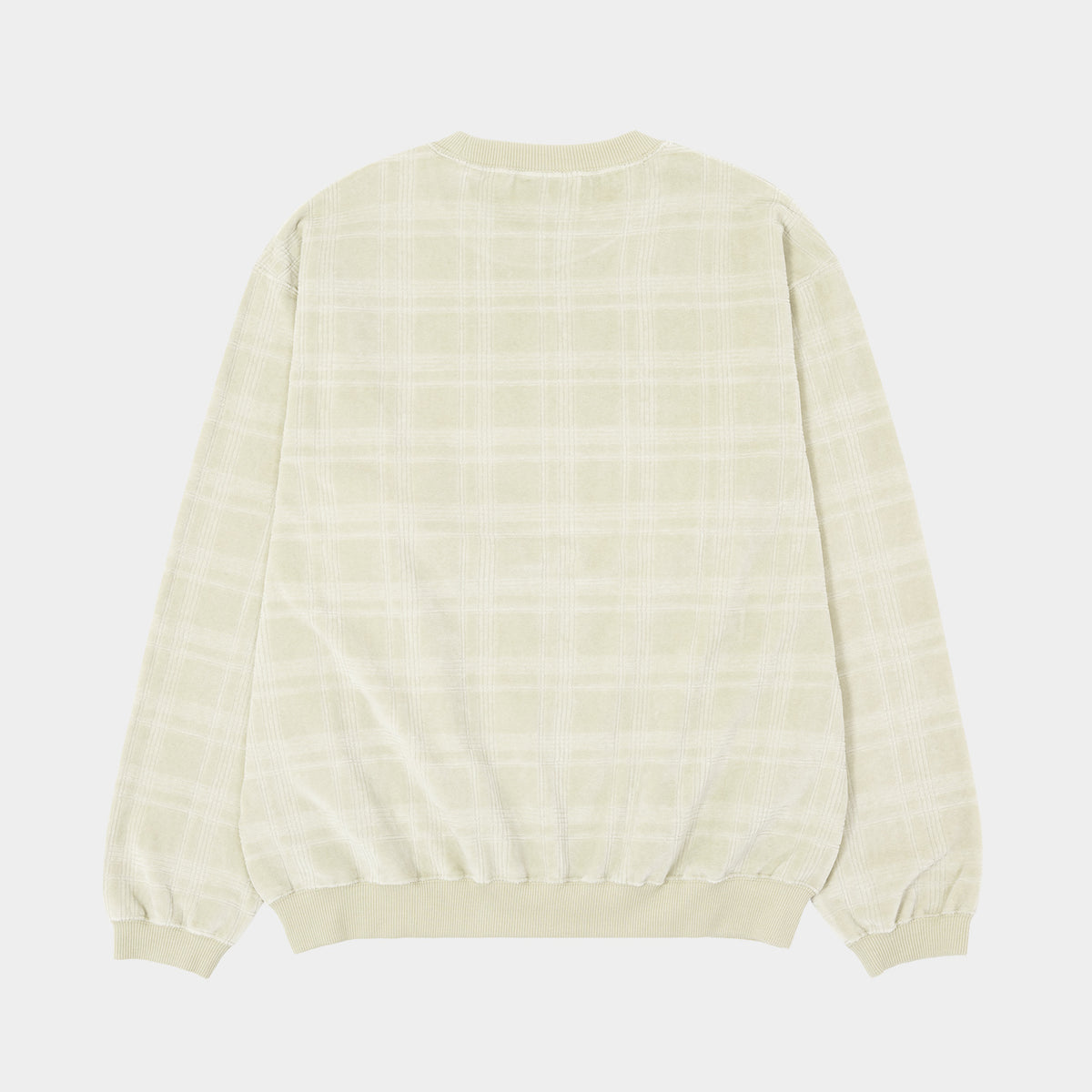 HUF (ハフ) Worldwide JP /SWEATSHIRTS(スウェットシャツ)/ 1984 PLAID VELOUR CREW商品 / SAND