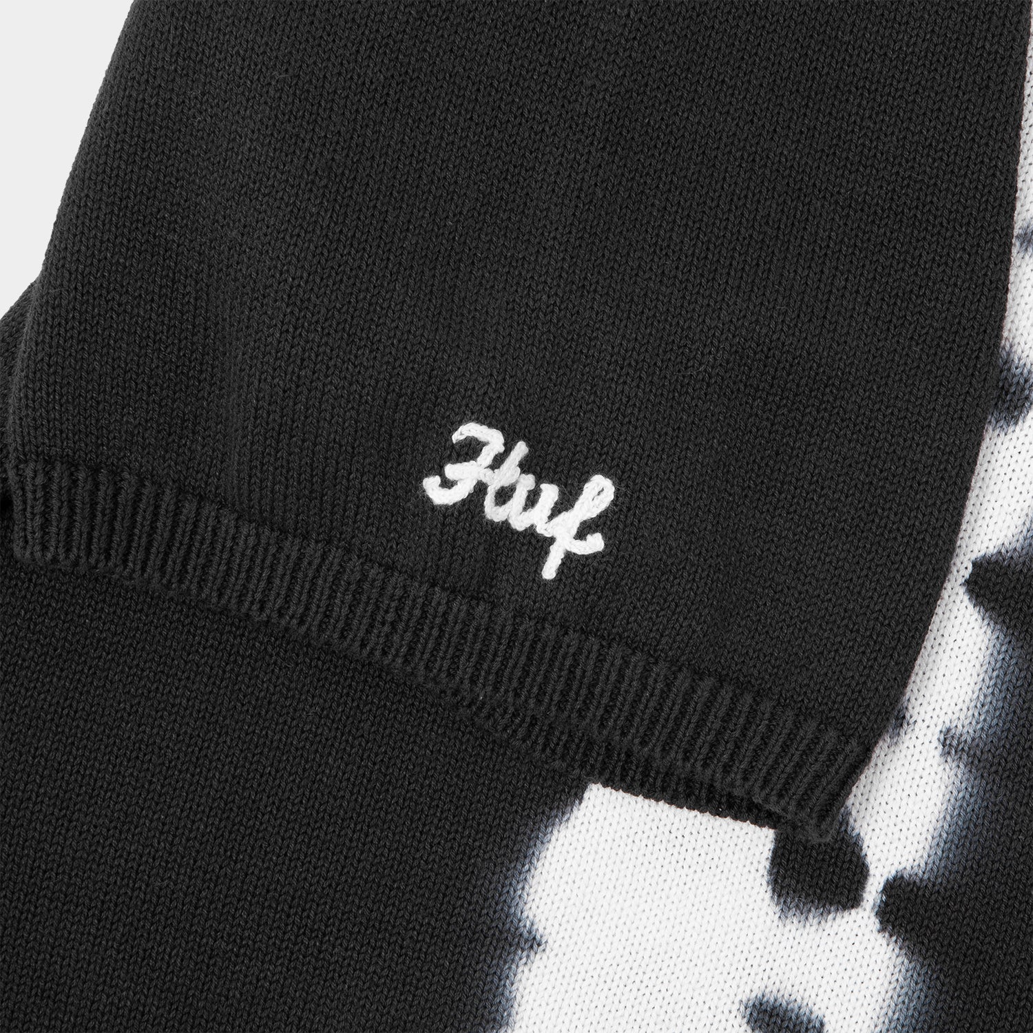 HUF (ハフ) Worldwide JP /KNITS & SWEATERS(ニット&セーター)/ HUF GARDEN CENTER BLEACH DYED KNIT POLO商品 /