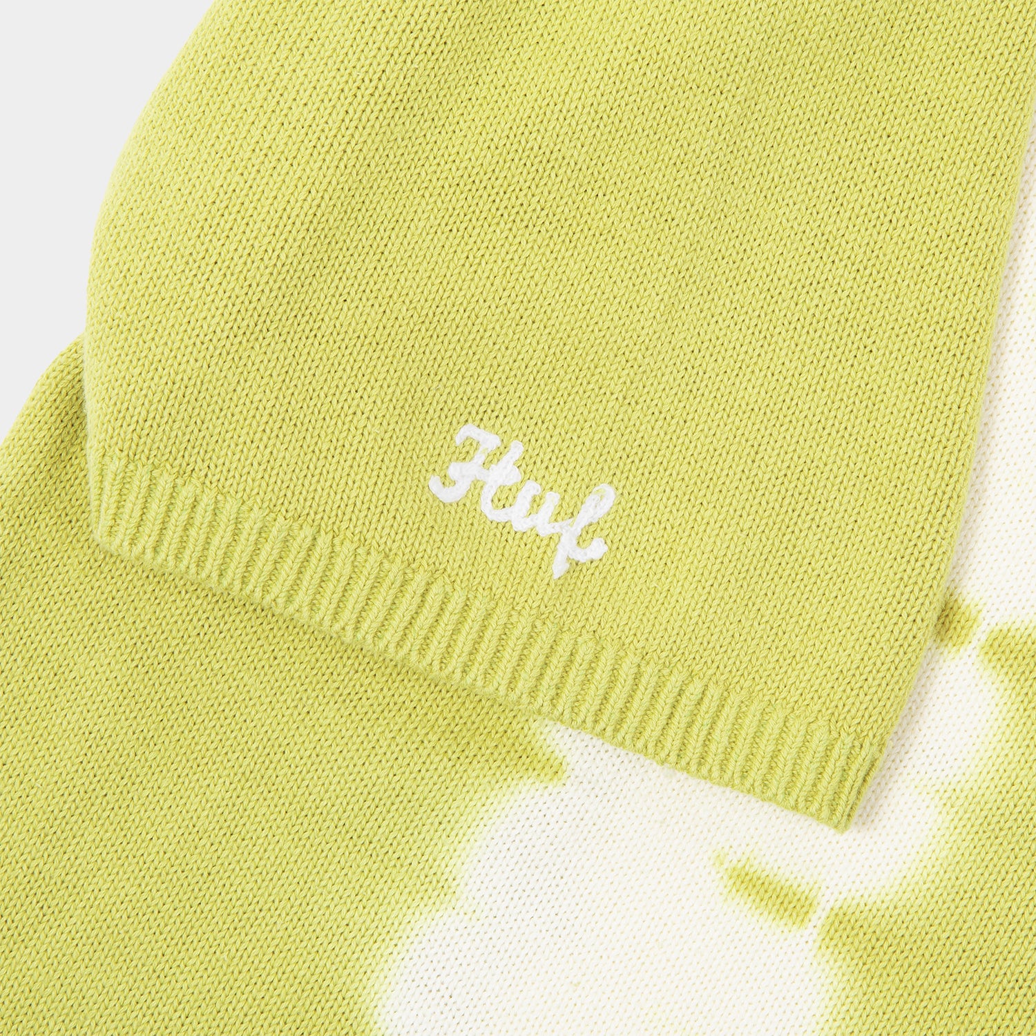 HUF (ハフ) Worldwide JP /KNITS & SWEATERS(ニット&セーター)/ HUF GARDEN CENTER BLEACH DYED KNIT POLO商品 /