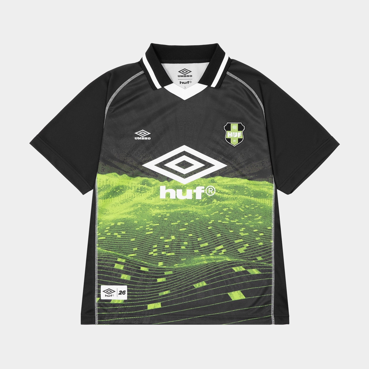 HUF (ハフ) Worldwide JP /TOPS & SHIRTS(トップス&シャツ)/ HUF X UMBRO LANDSCAPE JERSEY商品 / GREEN