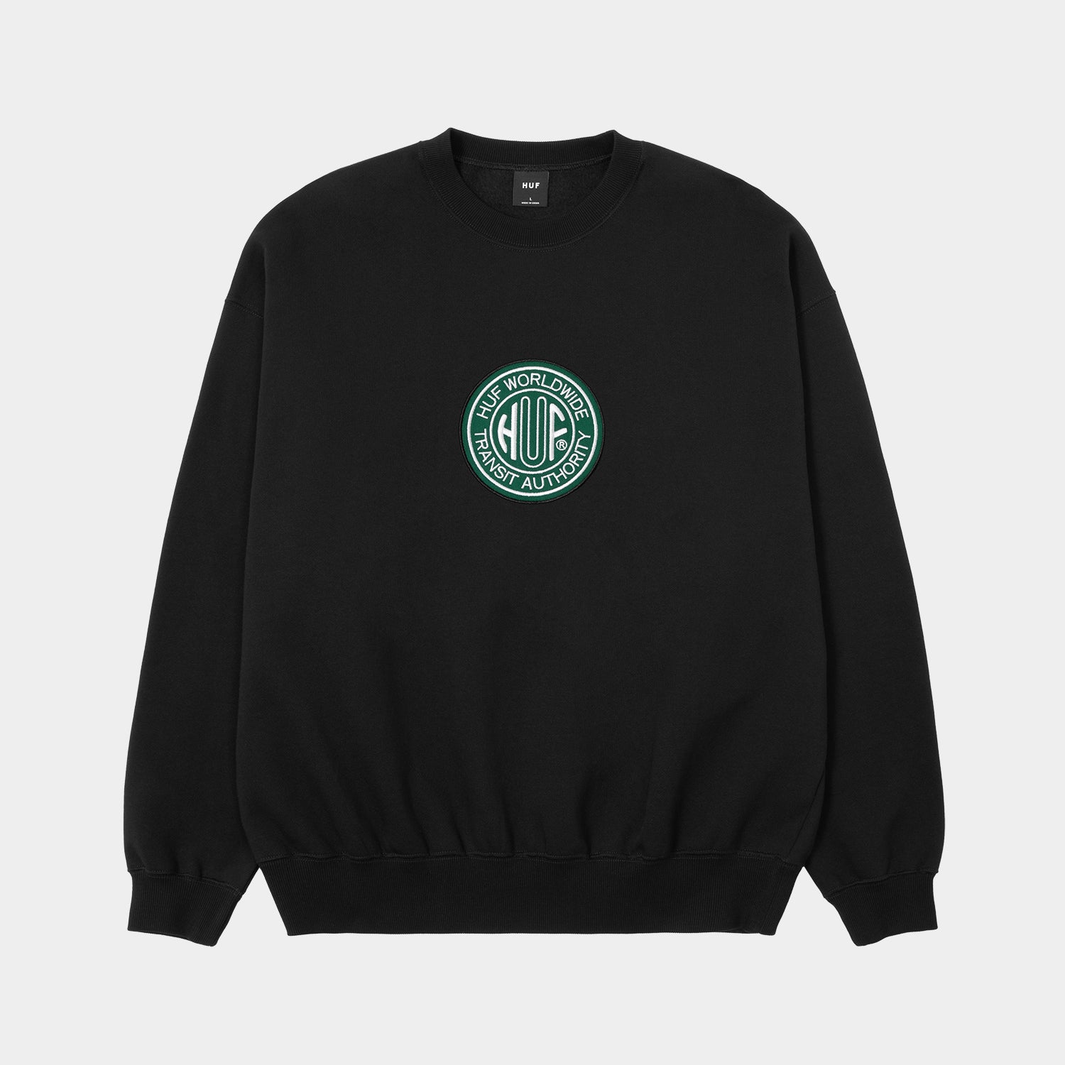 HUF (ハフ) Worldwide JP /SWEATSHIRTS(スウェットシャツ)/ TRANSIT AUTHORITY CREWNECK商品 / BLEACH