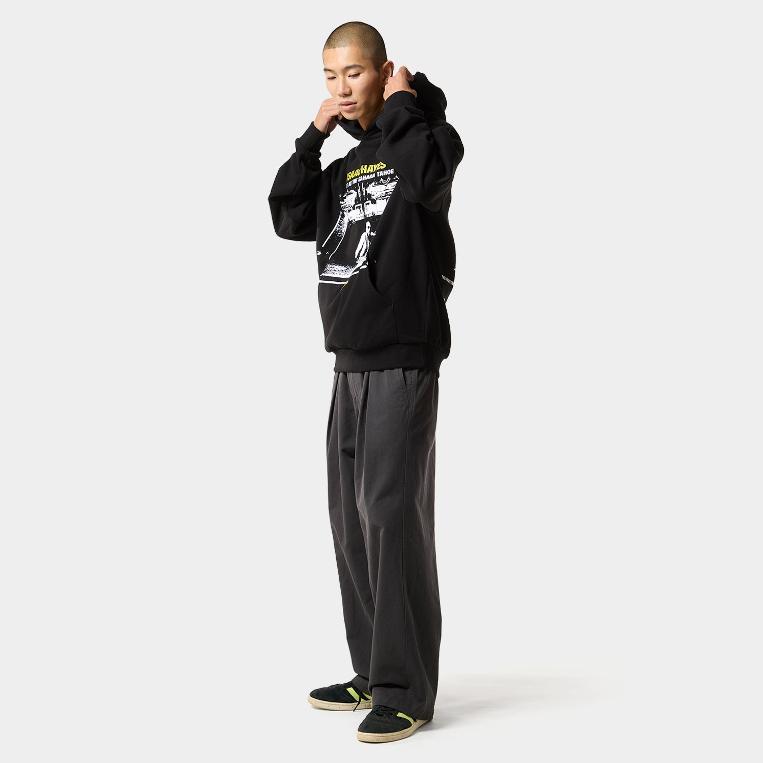 HUF (ハフ) Worldwide JP /HOODIES(パーカー)/ HUF X ISAAC HAYES TAHOE HEAVYWEIGHT HOODIE商品 / BLACK