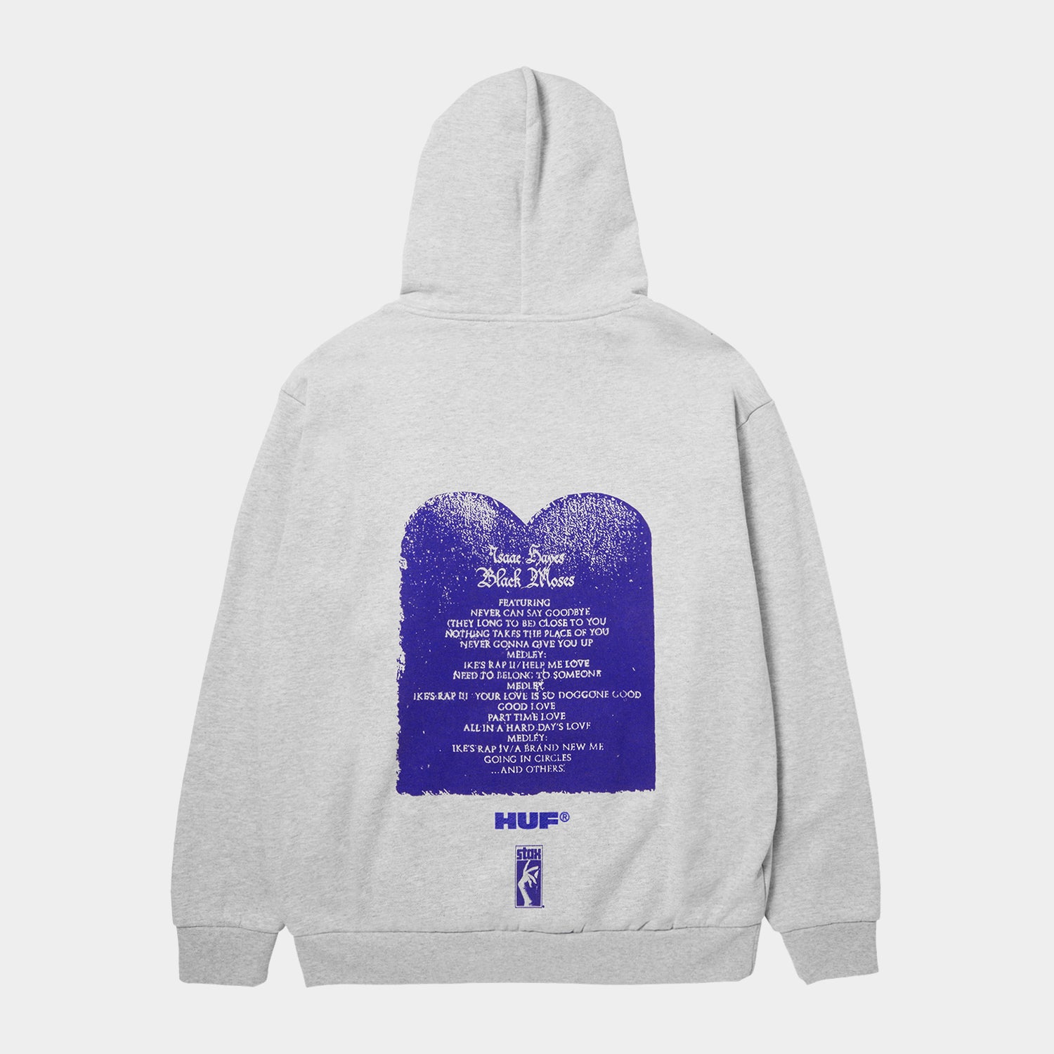 HUF (ハフ) Worldwide JP /HOODIES(パーカー)/ HUF X ISAAC HAYES BLACK MOSES HEAVYWEIGHT HOODIE商品 / ASH