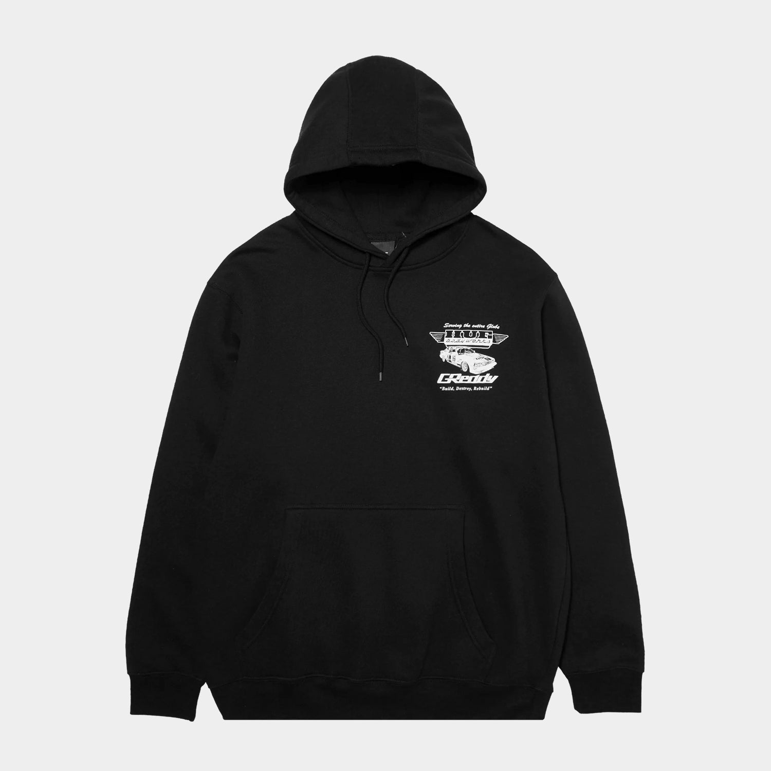 HUF (ハフ) Worldwide JP /HOODIES(パーカー)/ HUF X GREDDY BODY WORKS HOODIE商品 / BLACK