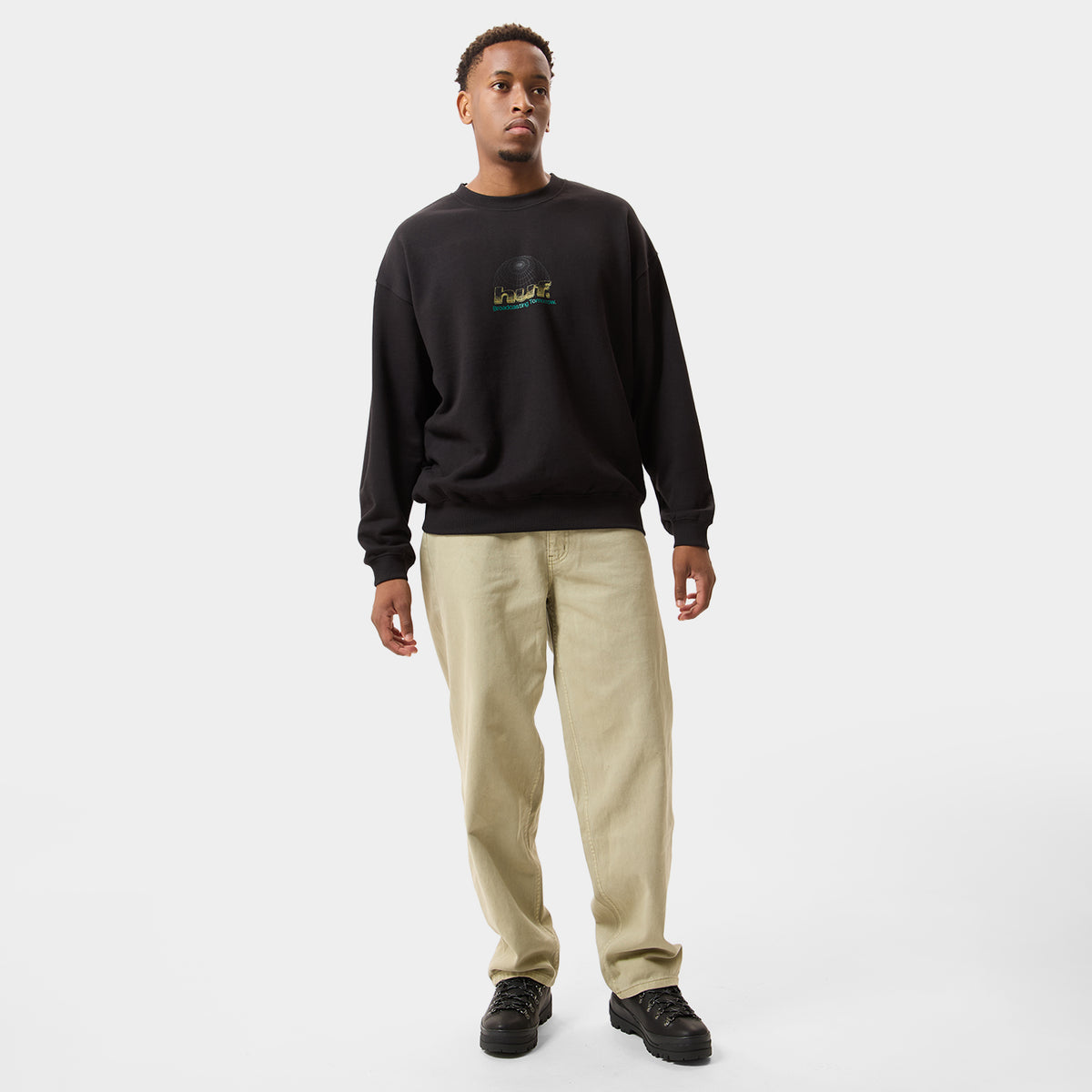 HUF (ハフ) Worldwide JP /SWEATSHIRTS(スウェットシャツ)/ WORLDWIDE NETWORK CREW商品 / DARK EARTH