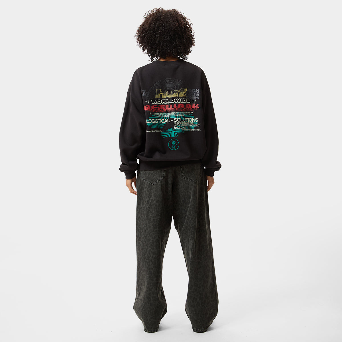 HUF (ハフ) Worldwide JP /SWEATSHIRTS(スウェットシャツ)/ WORLDWIDE NETWORK CREW商品 / DARK EARTH