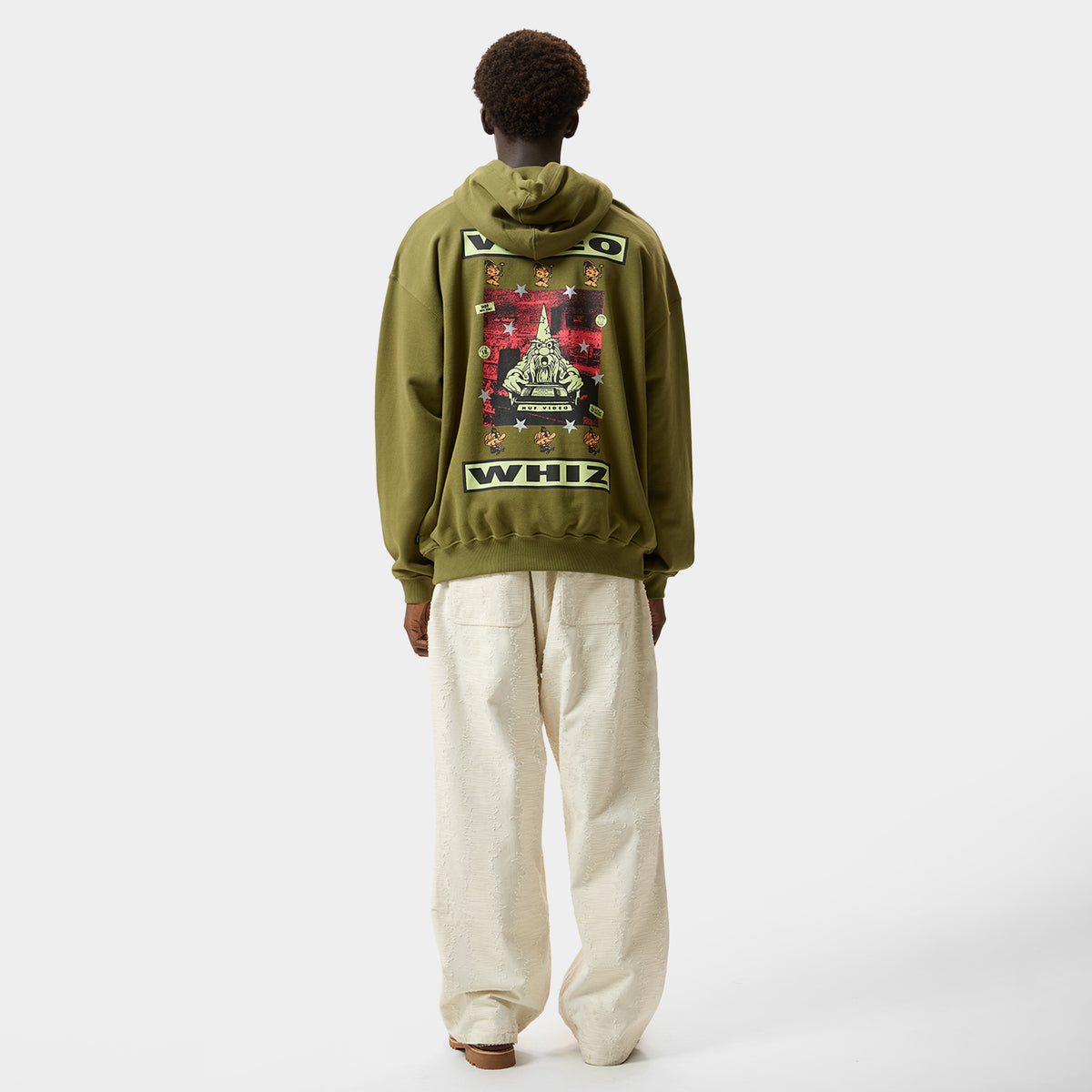 HUF (ハフ) Worldwide JP /HOODIES(パーカー)/ VIDEO GENIE HOODIE商品 / OLIVE