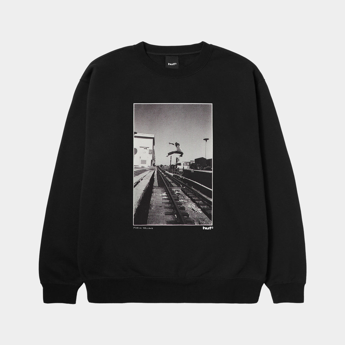 HUF (ハフ) Worldwide JP /SWEATSHIRTS(スウェットシャツ)/ TAKING THE LEAP CREW商品 / BLACK