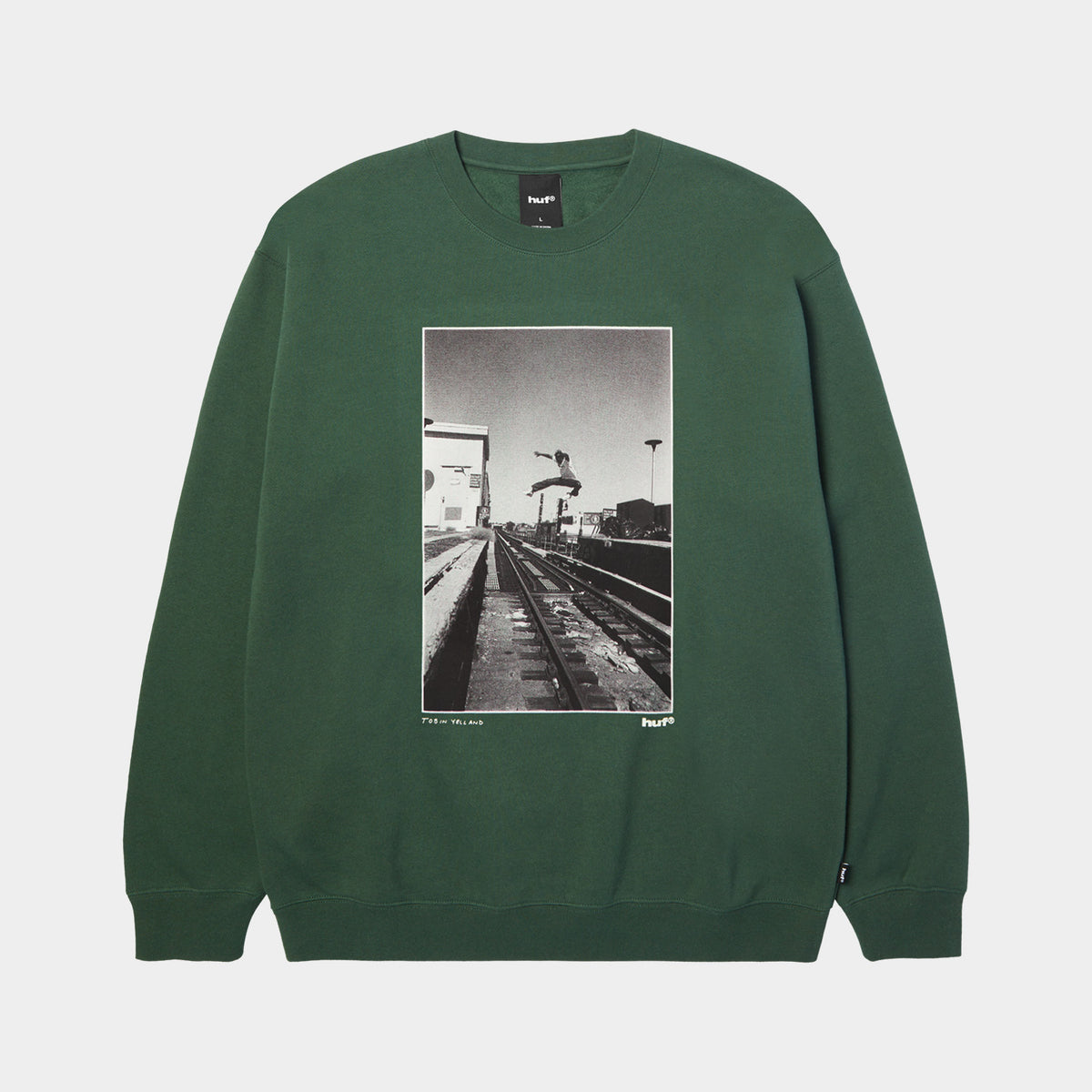 HUF (ハフ) Worldwide JP /SWEATSHIRTS(スウェットシャツ)/ TAKING THE LEAP CREW商品 / BLACK