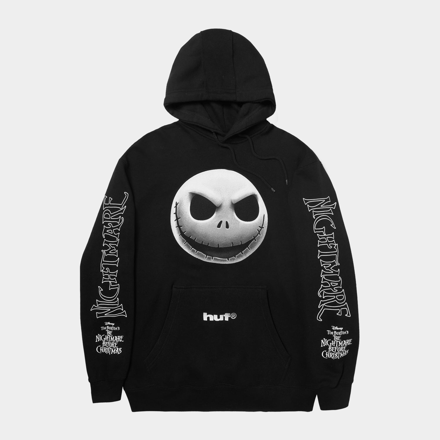 HUF (ハフ) Worldwide JP / HOODIES(パーカー) / HUF X NIGHTMARE BEFORE CHRISTMAS JACK SKELLINGTON HOODIE商品 / BLACK
