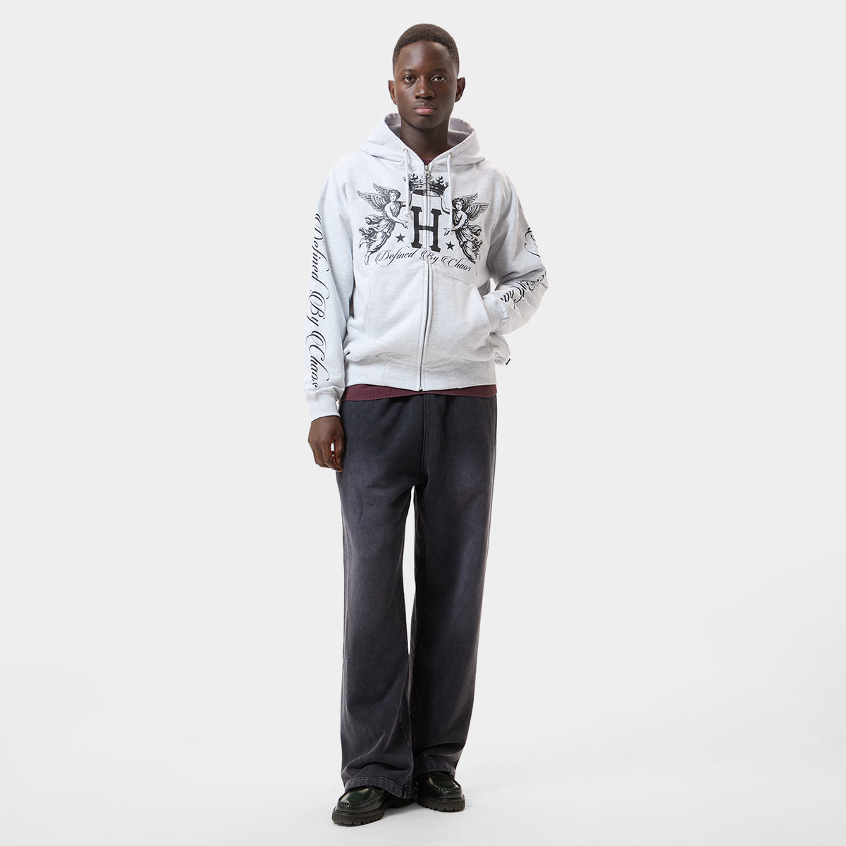 HUF (ハフ) Worldwide JP /HOODIES(パーカー)/ ROYALTY FULL ZIP HOODIE商品 / ASH GREY
