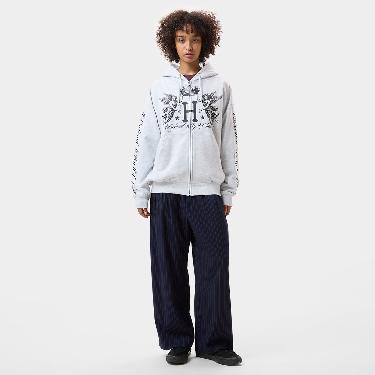 HUF (ハフ) Worldwide JP /HOODIES(パーカー)/ ROYALTY FULL ZIP HOODIE商品 / ASH GREY
