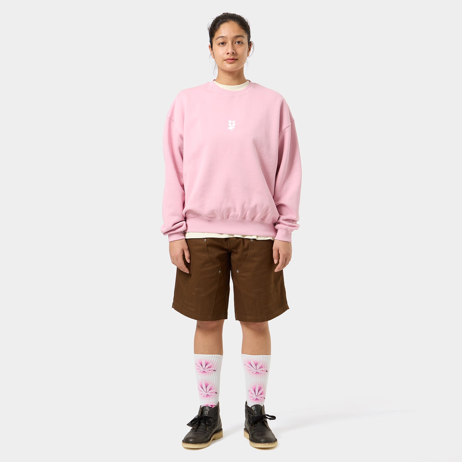 HUF (ハフ) Worldwide JP /SWEATSHIRTS(スウェットシャツ)/ HUF SET MEGABLAST CREWNECK商品 / POWDER PINK